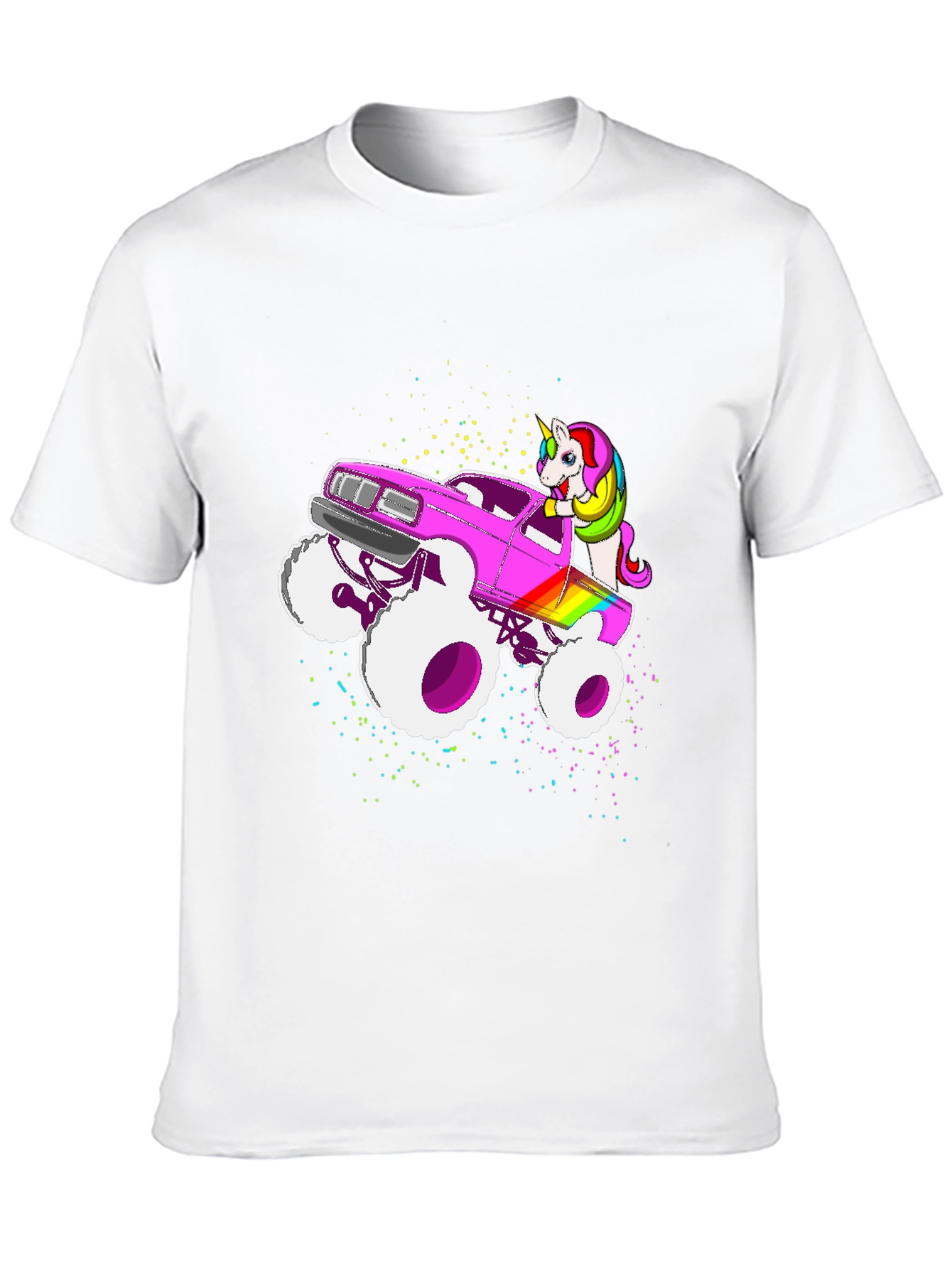Unicorn Monster Truck Graphic T-Shirt