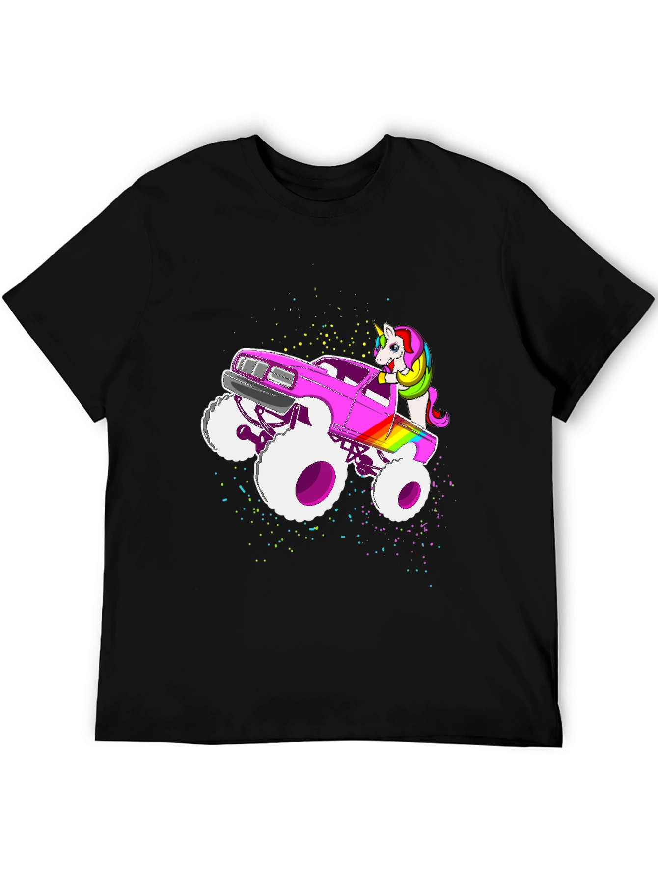Unicorn Monster Truck Graphic T-Shirt