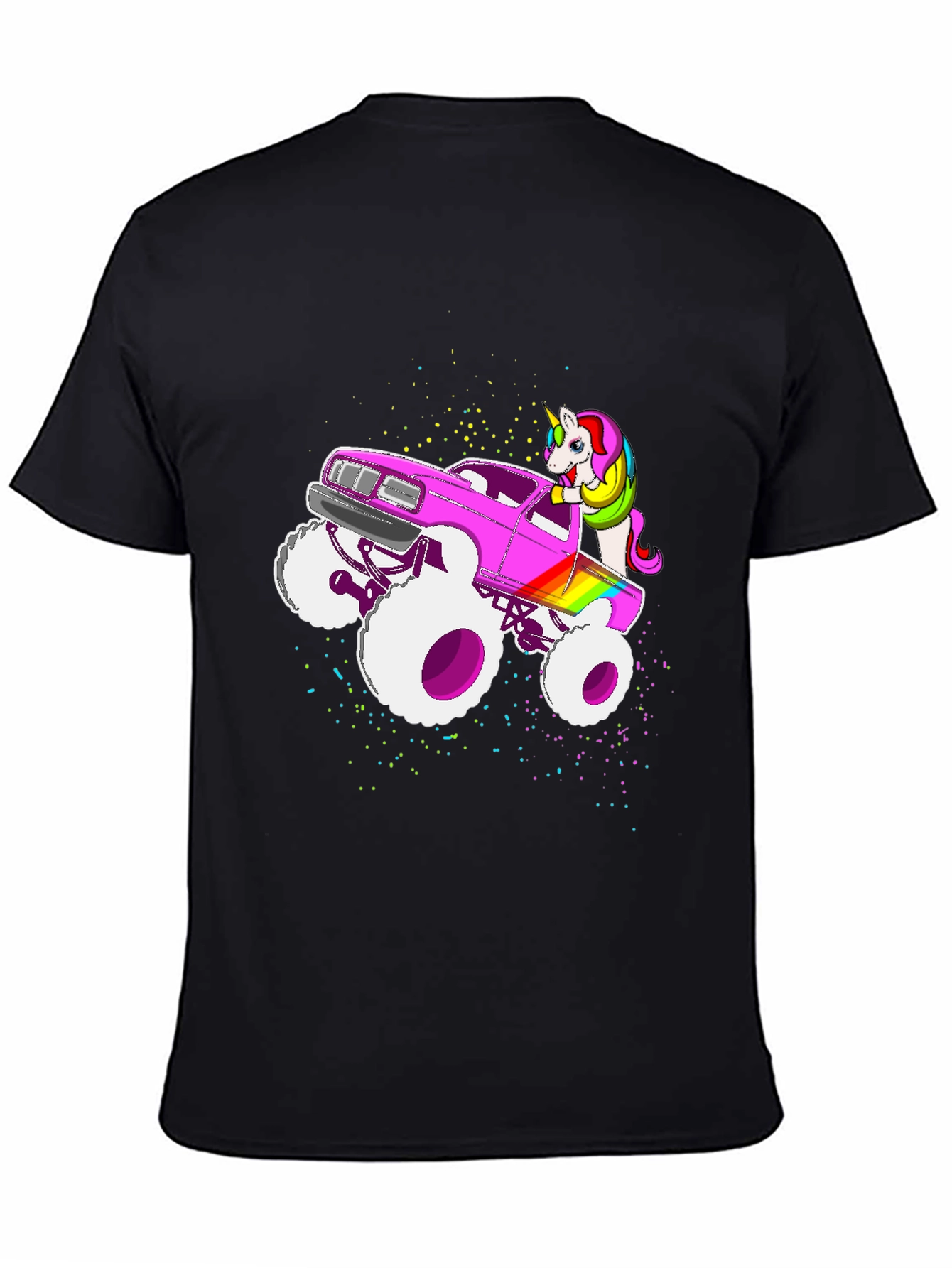 Unicorn Monster Truck Graphic T-Shirt