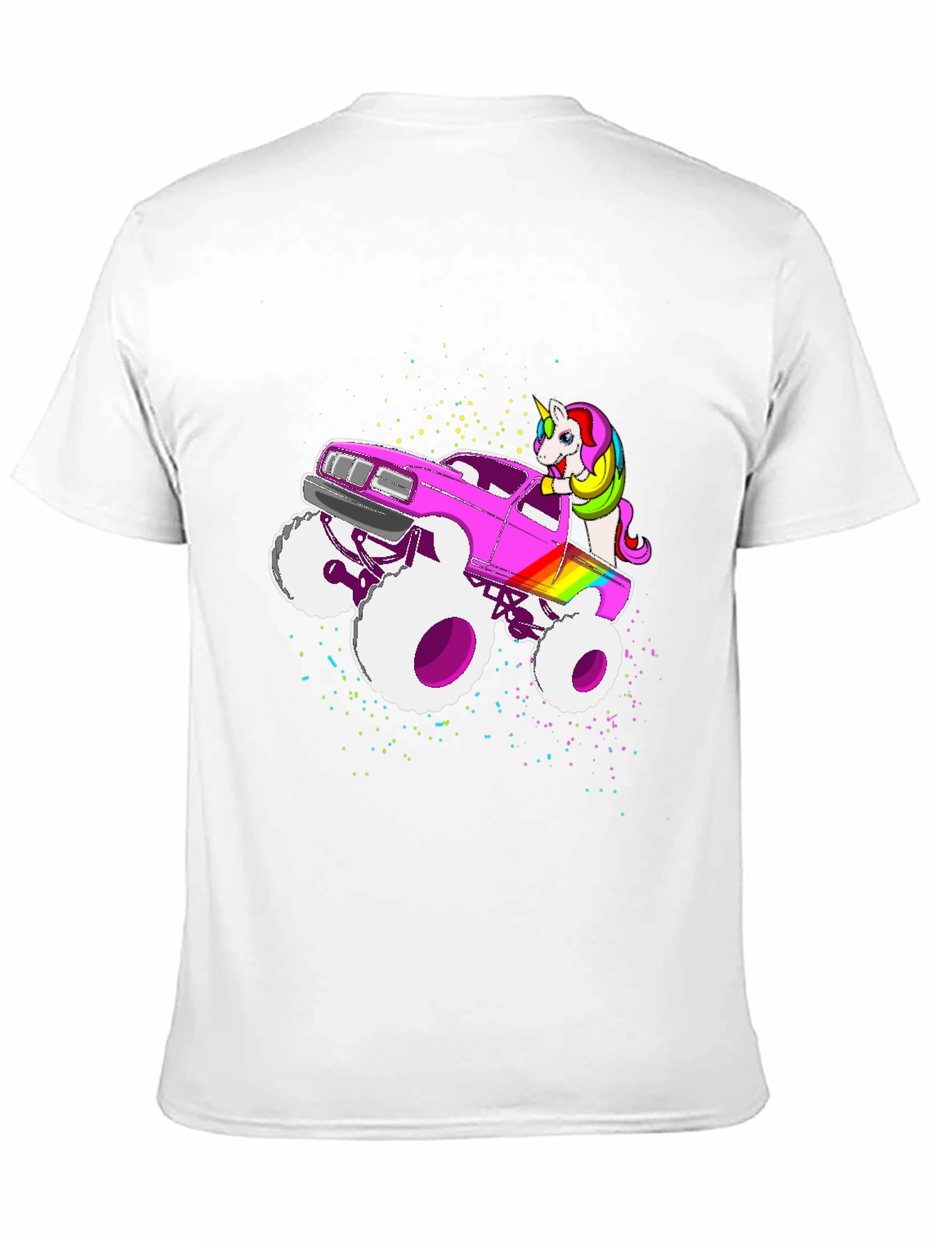 Unicorn Monster Truck Graphic T-Shirt