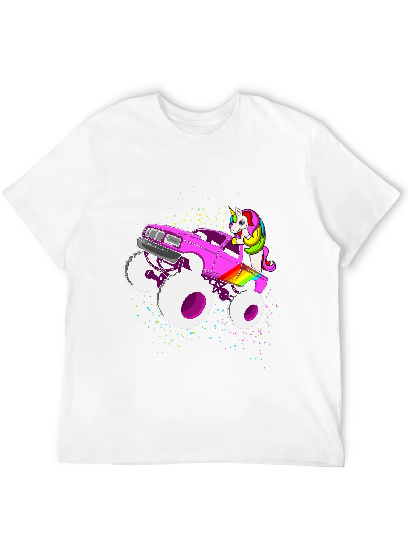 Unicorn Monster Truck Graphic T-Shirt