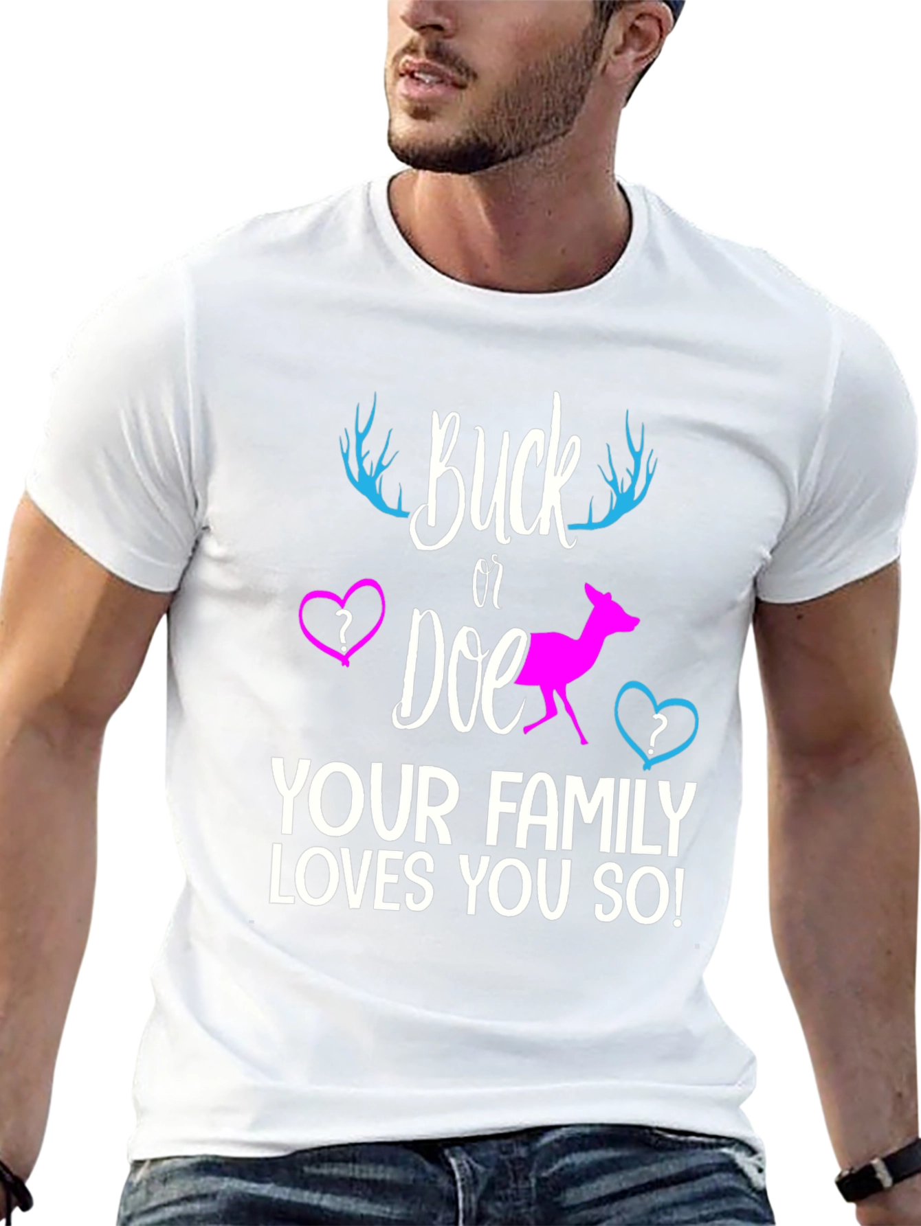 Buck or Doe Gender Reveal T-Shirt