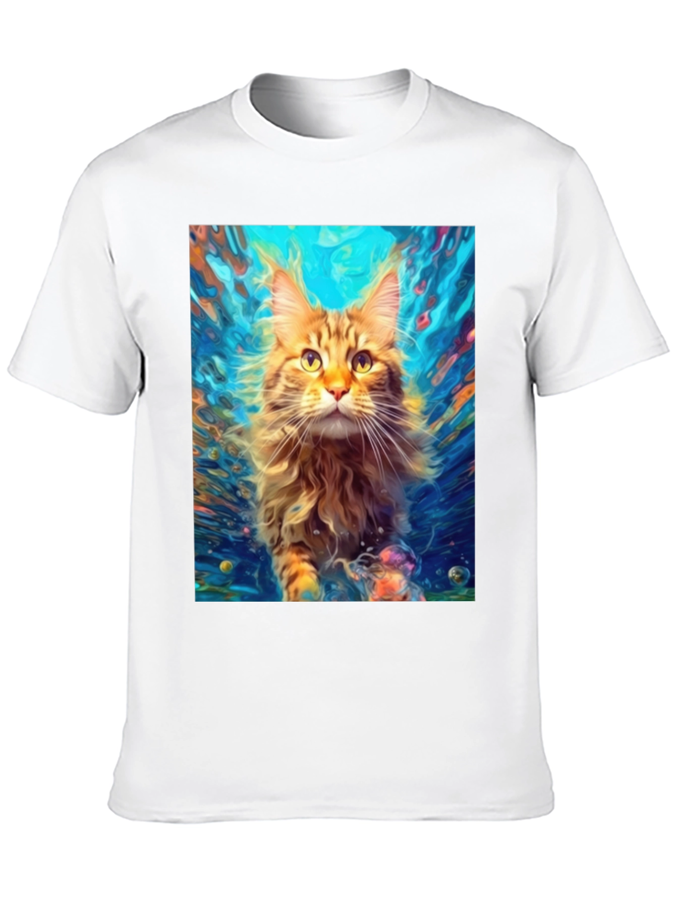 Cat Art Graphic Tee