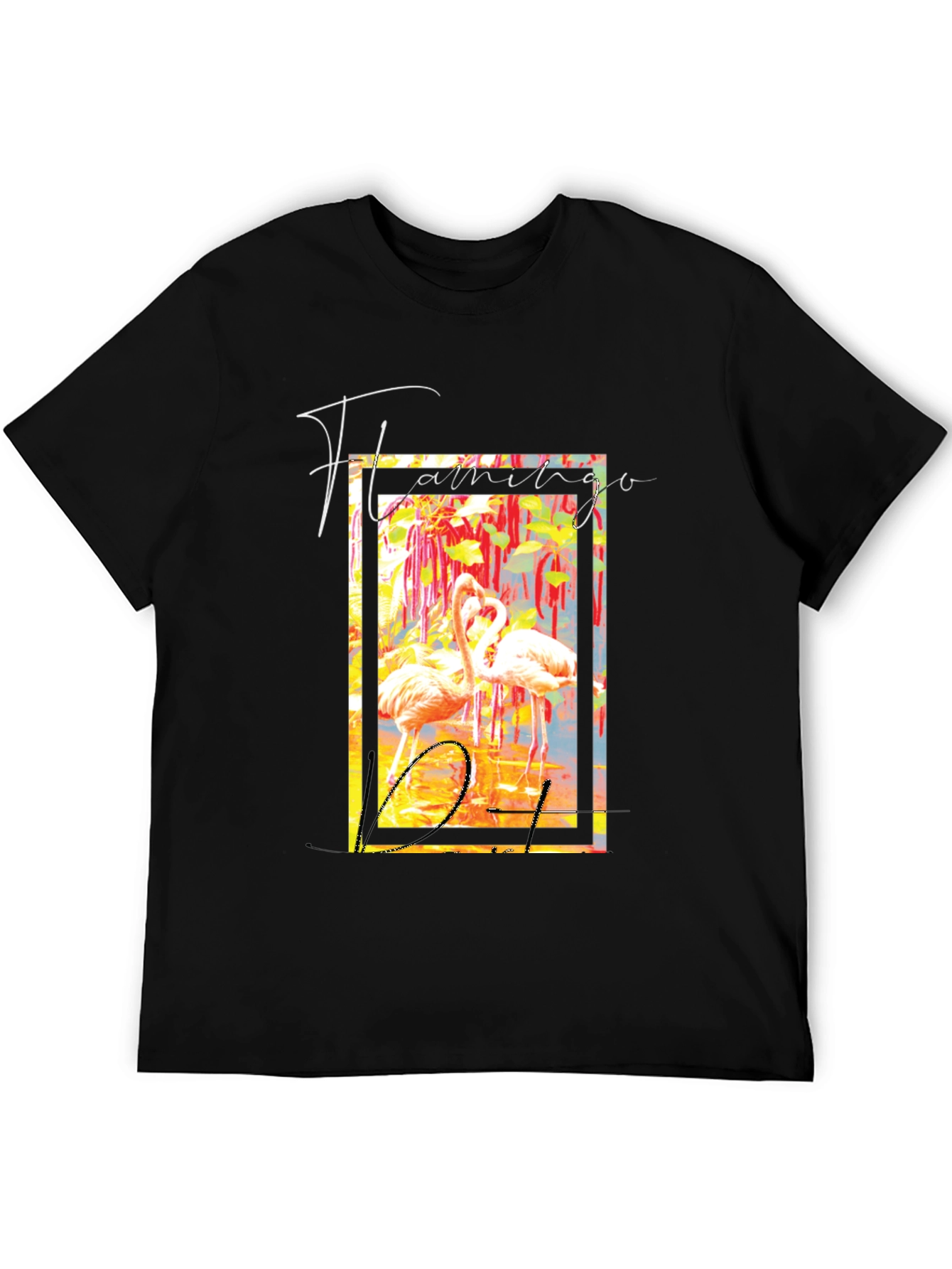 Flamingo District Black Graphic T-Shirt