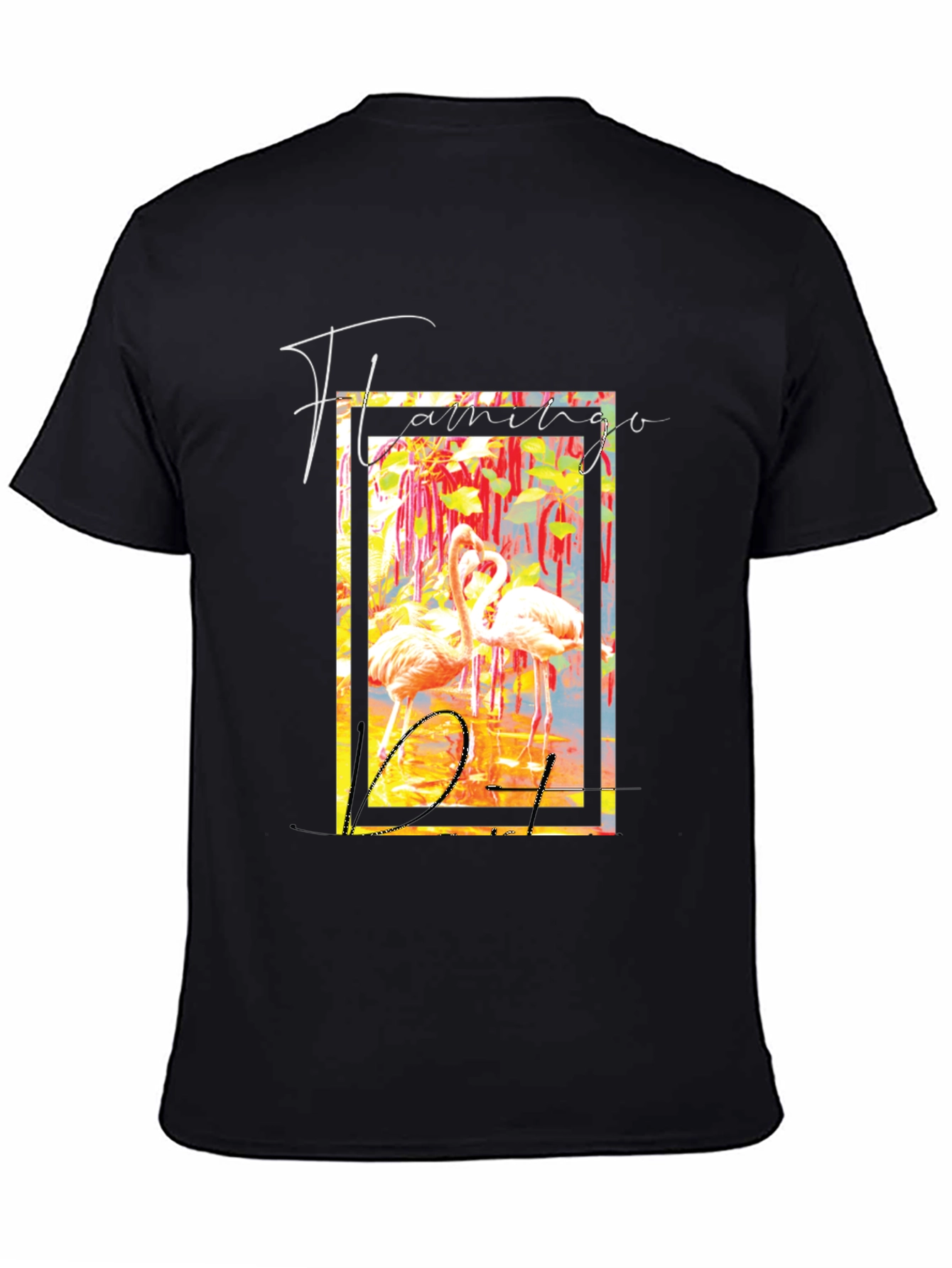 Flamingo District Black Graphic T-Shirt