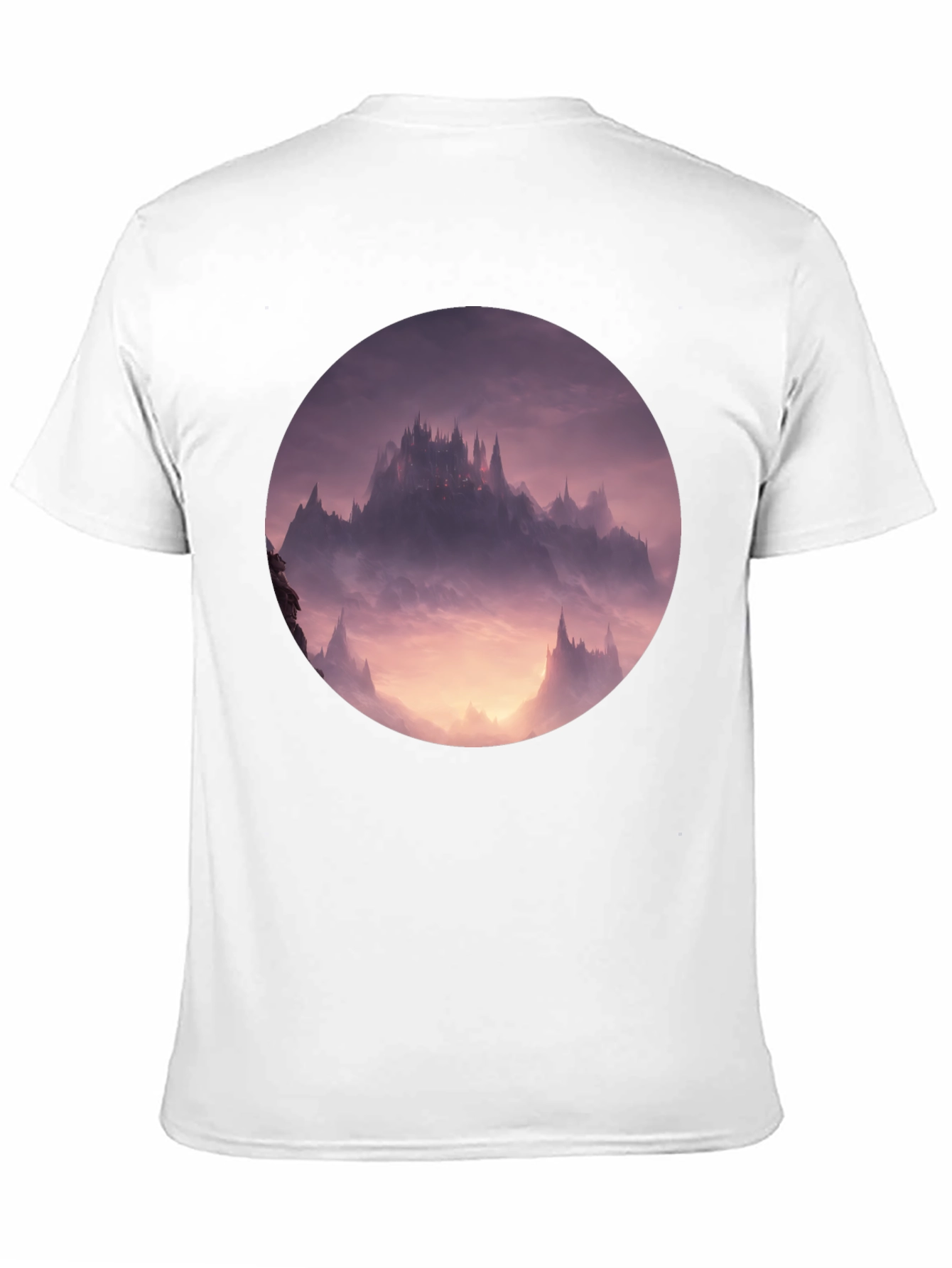 Fantasy Castle Graphic Tee - Black
