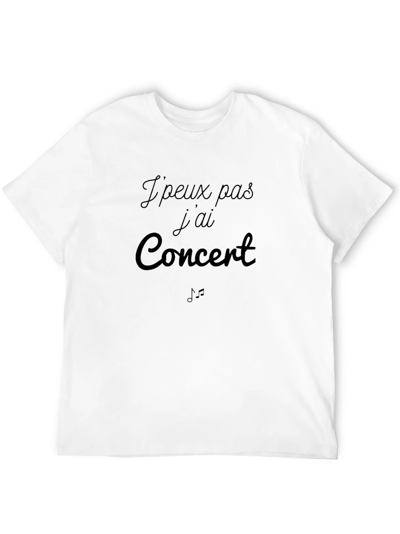 Concert Graphic Tee - Unisex Black T-Shirt