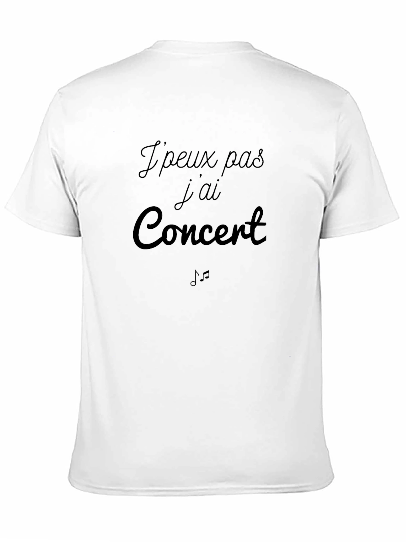 Concert Graphic Tee - Unisex Black T-Shirt