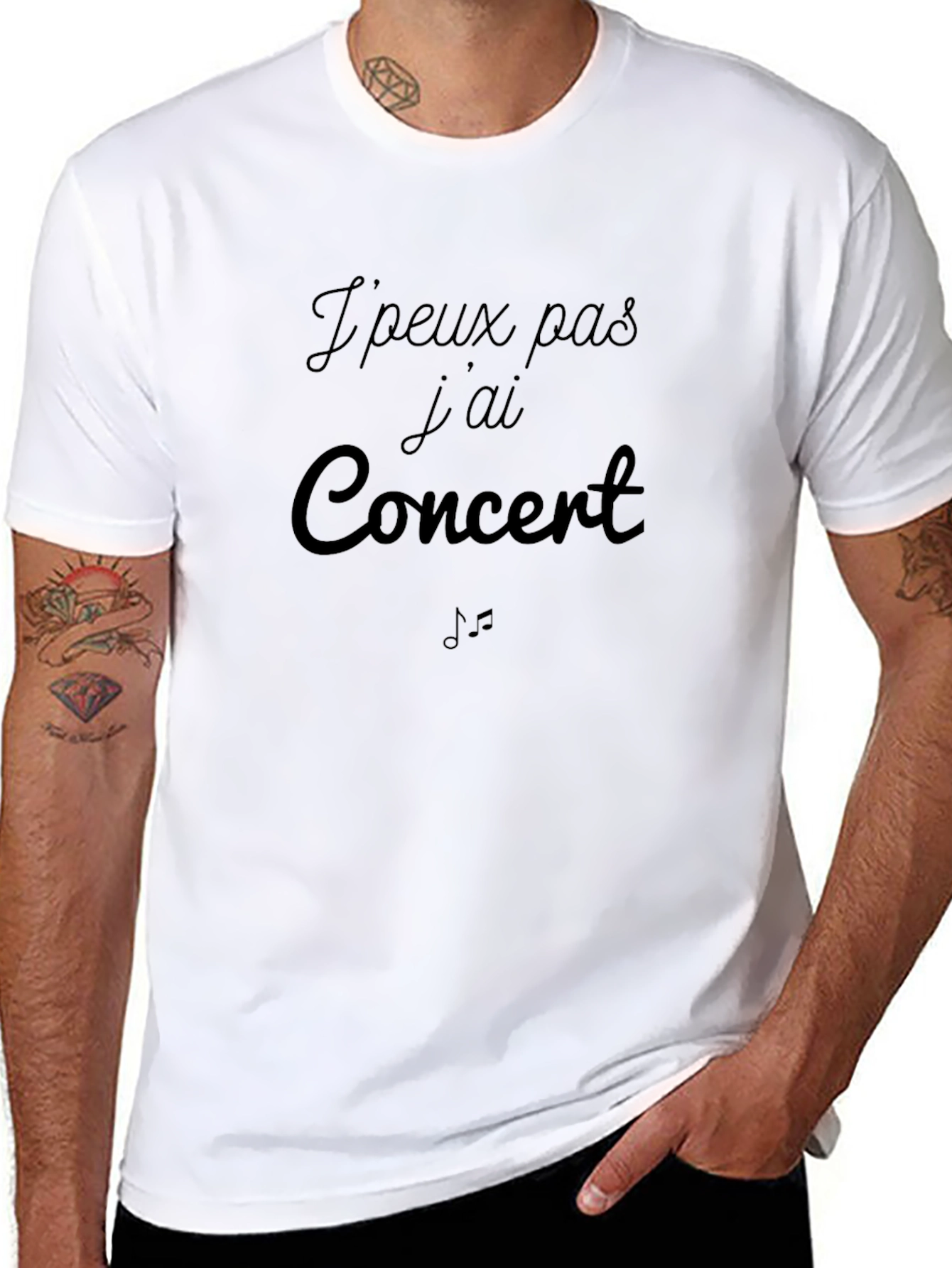 Concert Graphic Tee - Unisex Black T-Shirt