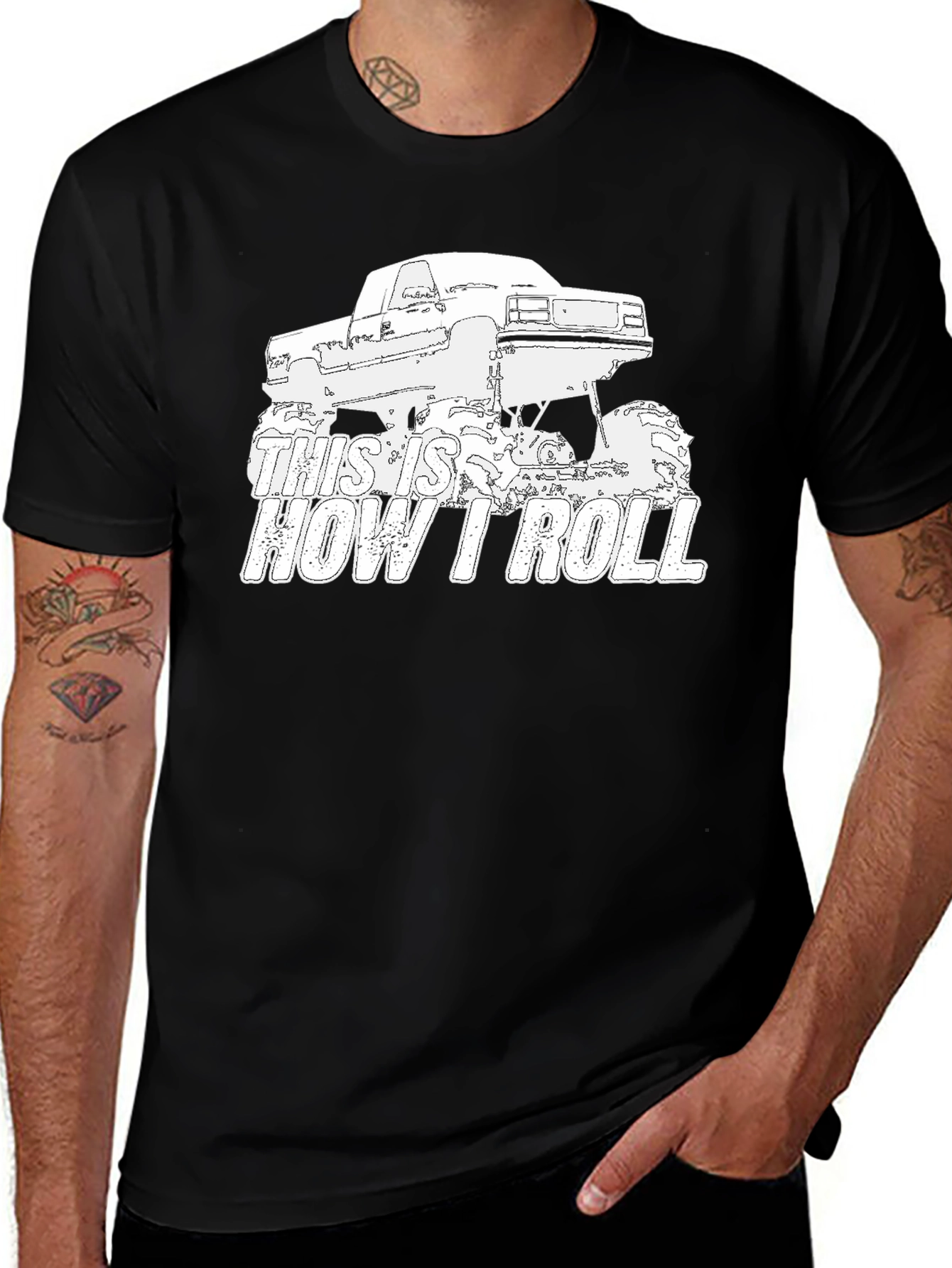 This Is How I Roll Monster Truck Graphic Tee