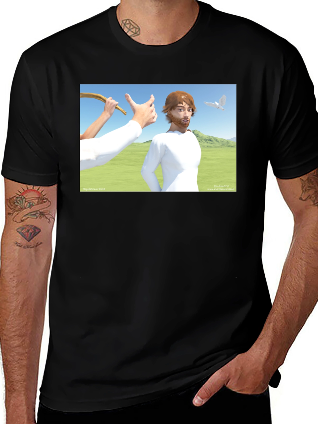 Funny Jesus T-Shirt - Cartoon Graphic Tee