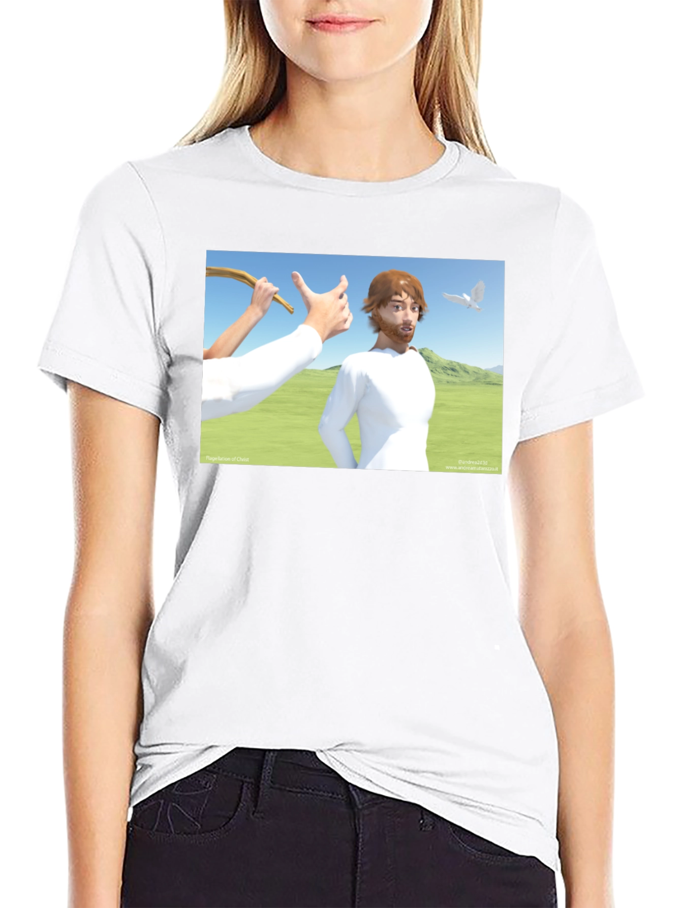 Funny Jesus T-Shirt - Cartoon Graphic Tee