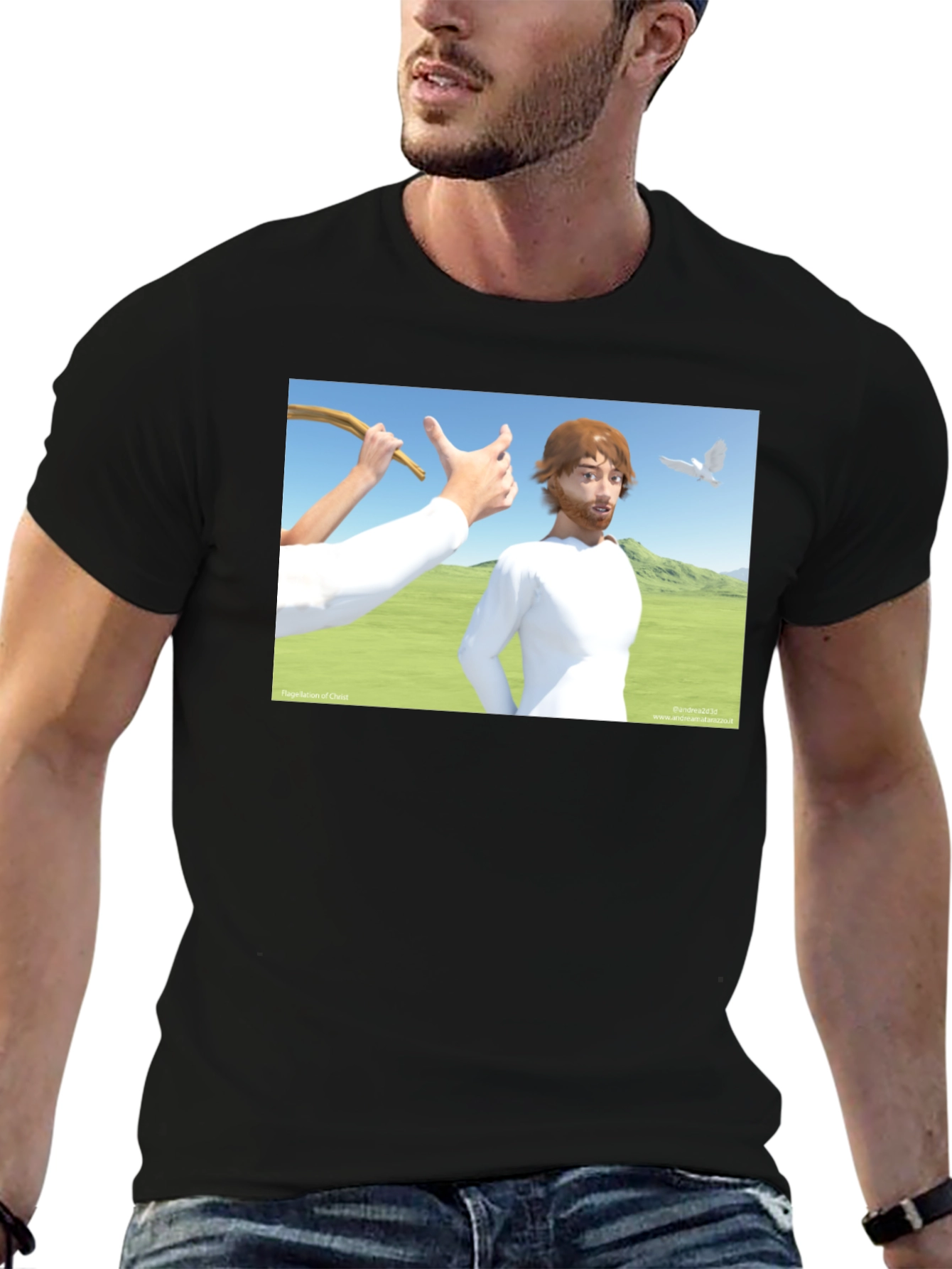 Funny Jesus T-Shirt - Cartoon Graphic Tee