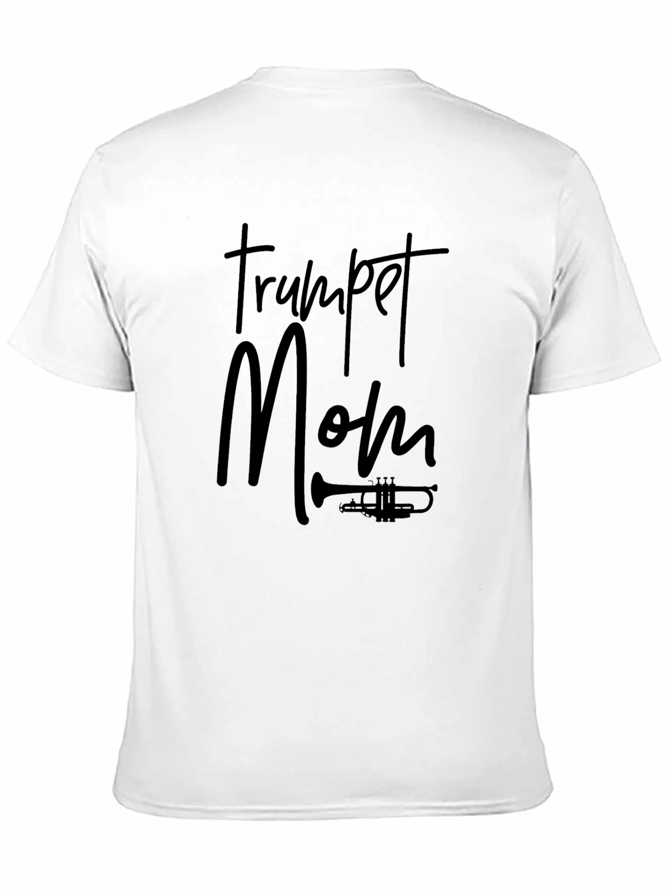 Trumpet Mom Black Graphic T-Shirt