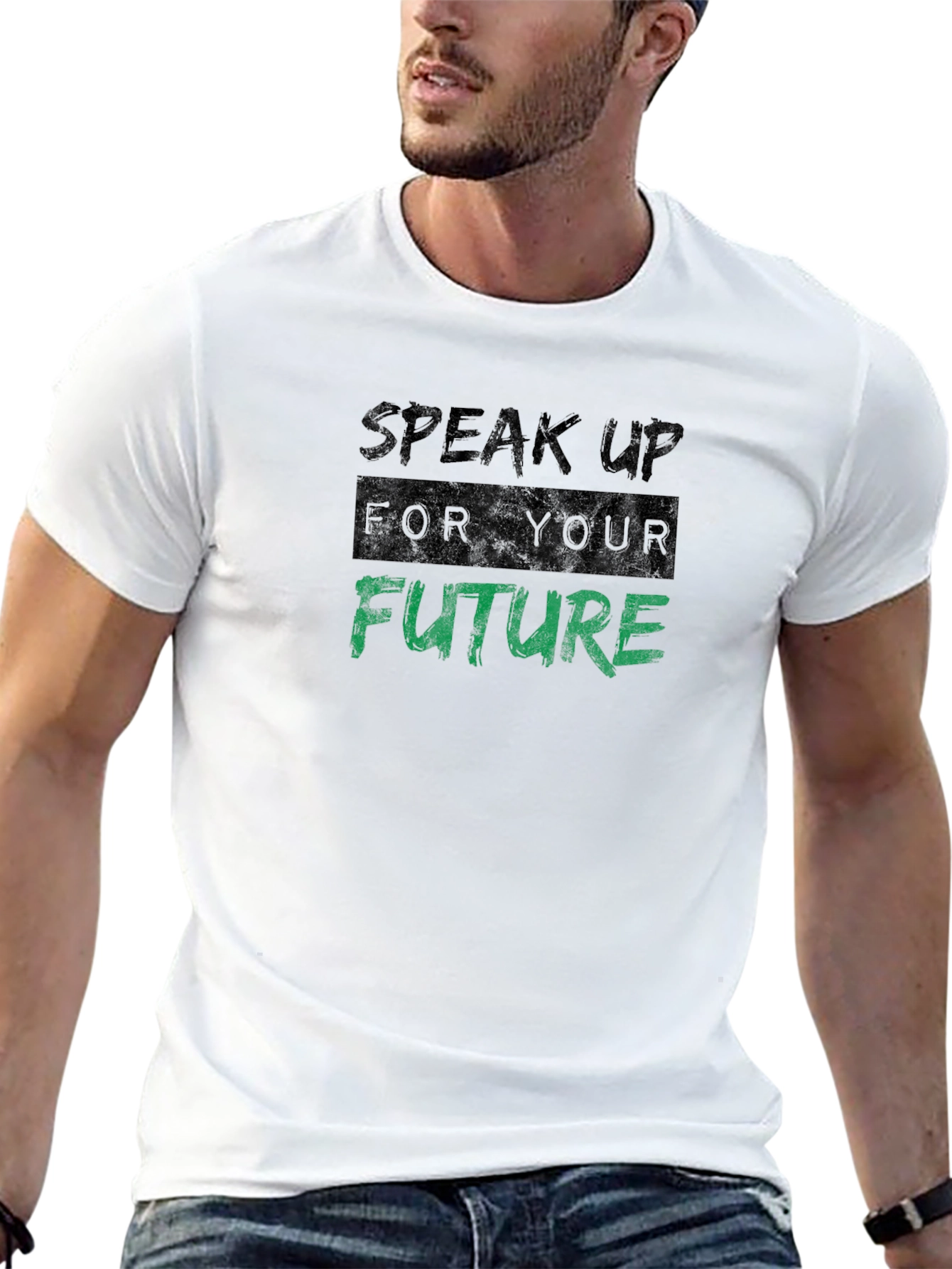 Speak Up For Your Future Black T-Shirt