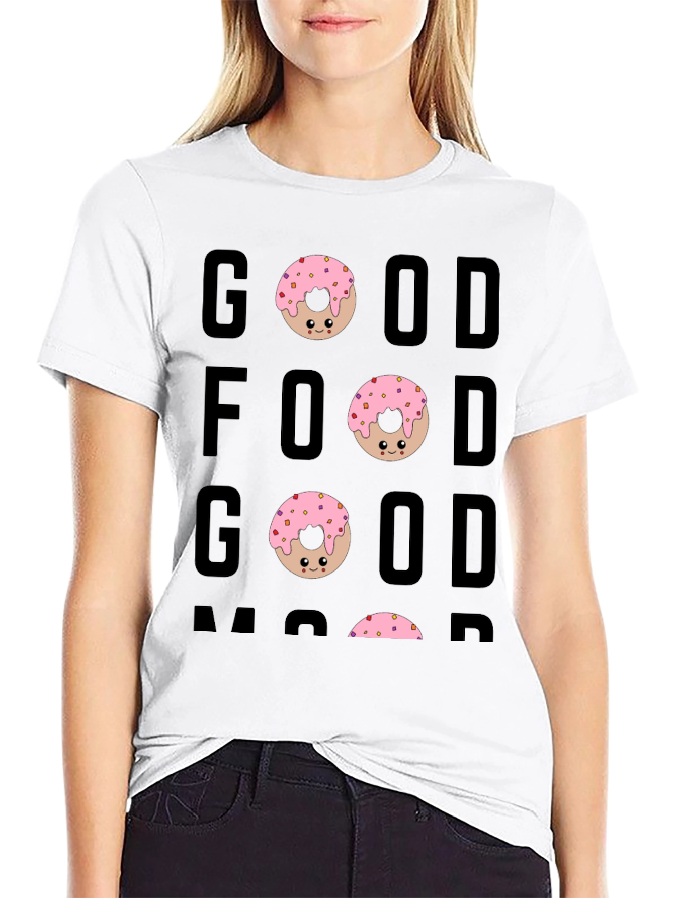Good Food Good Mood Donut Graphic Tee
