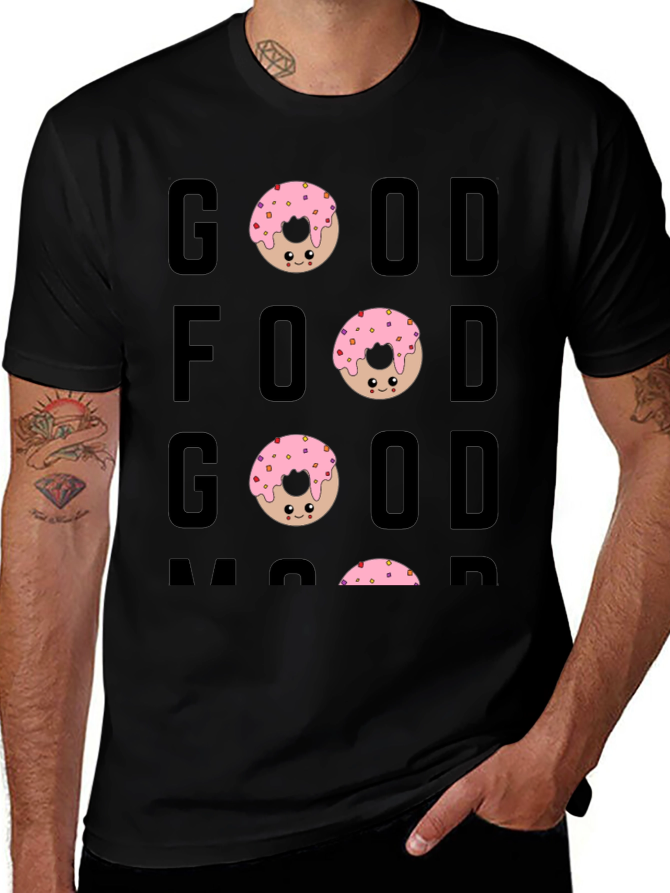 Good Food Good Mood Donut Graphic Tee