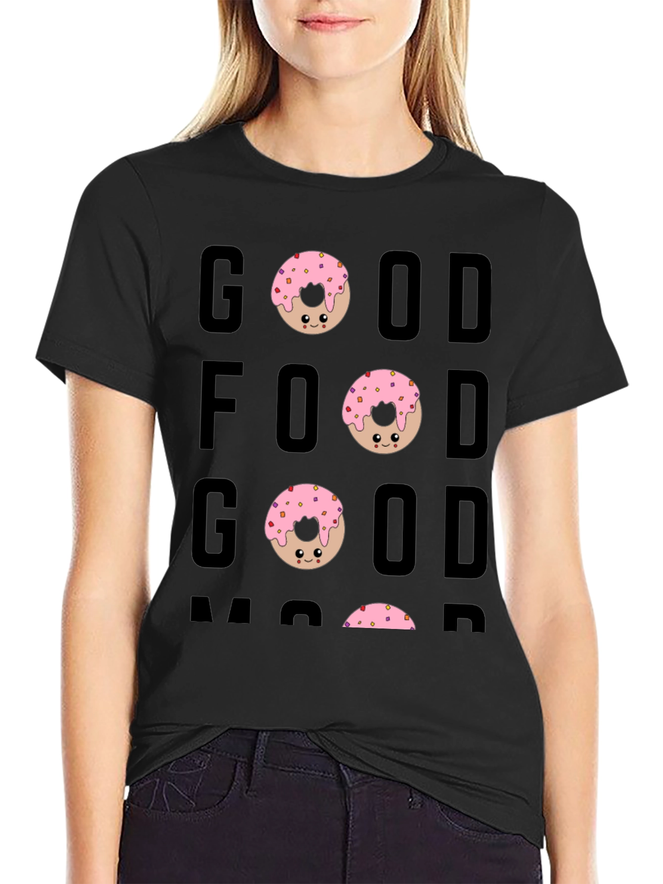 Good Food Good Mood Donut Graphic Tee