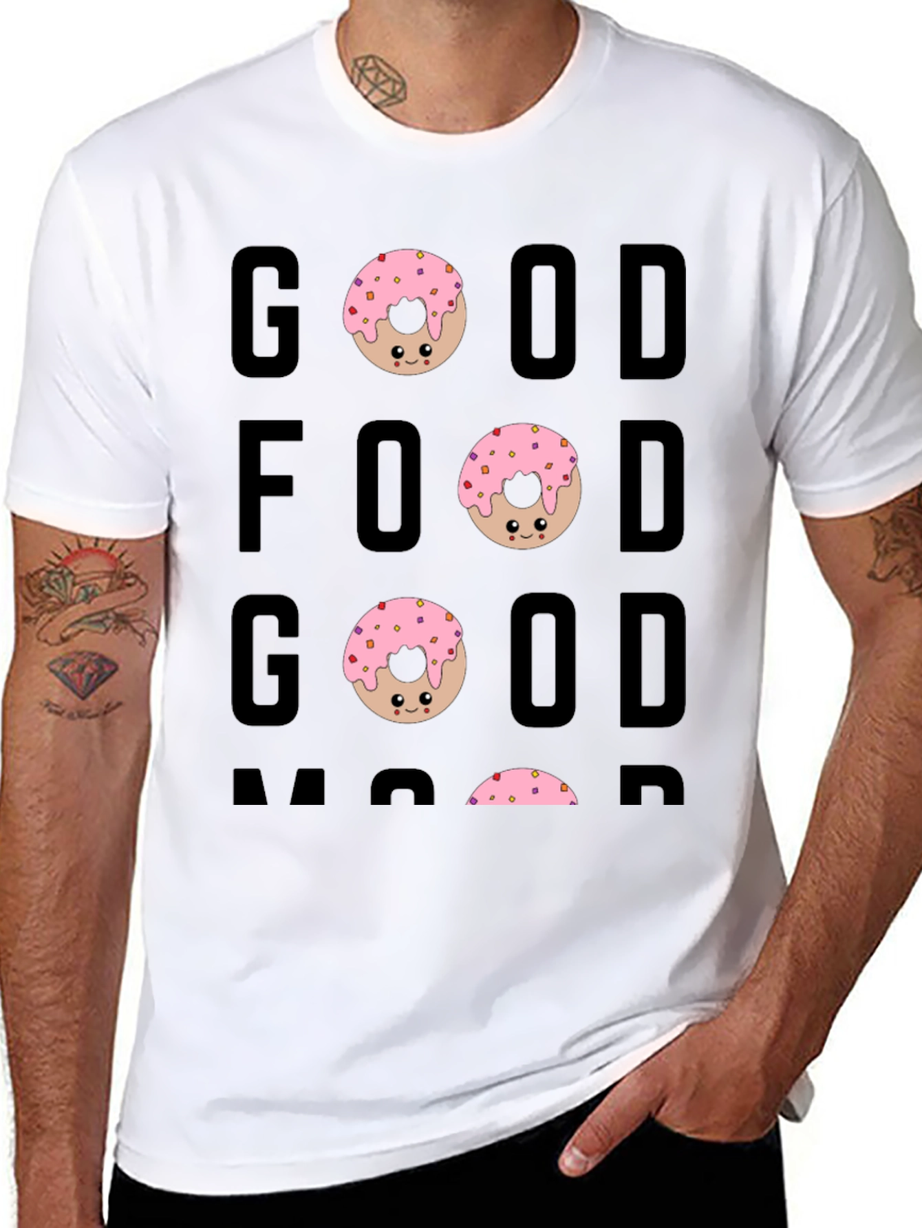 Good Food Good Mood Donut Graphic Tee