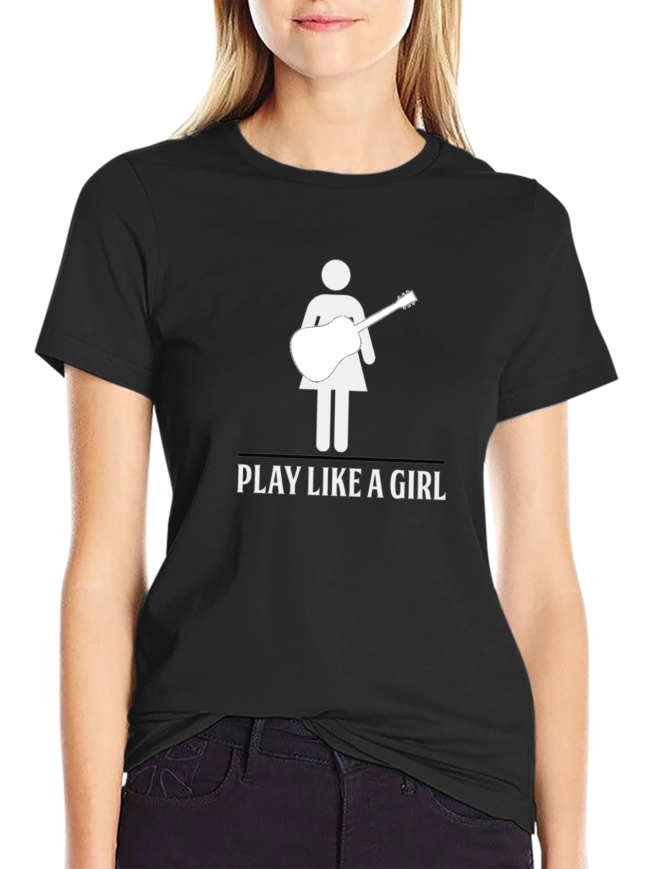 Play Like A Girl T-Shirt - Guitar Player Tee