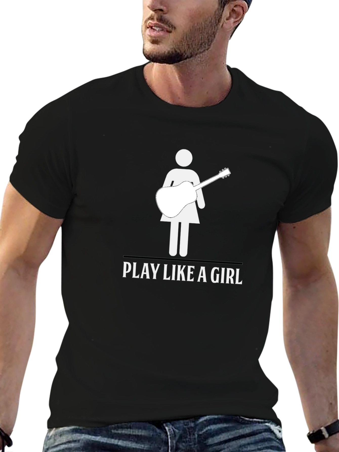Play Like A Girl T-Shirt - Guitar Player Tee