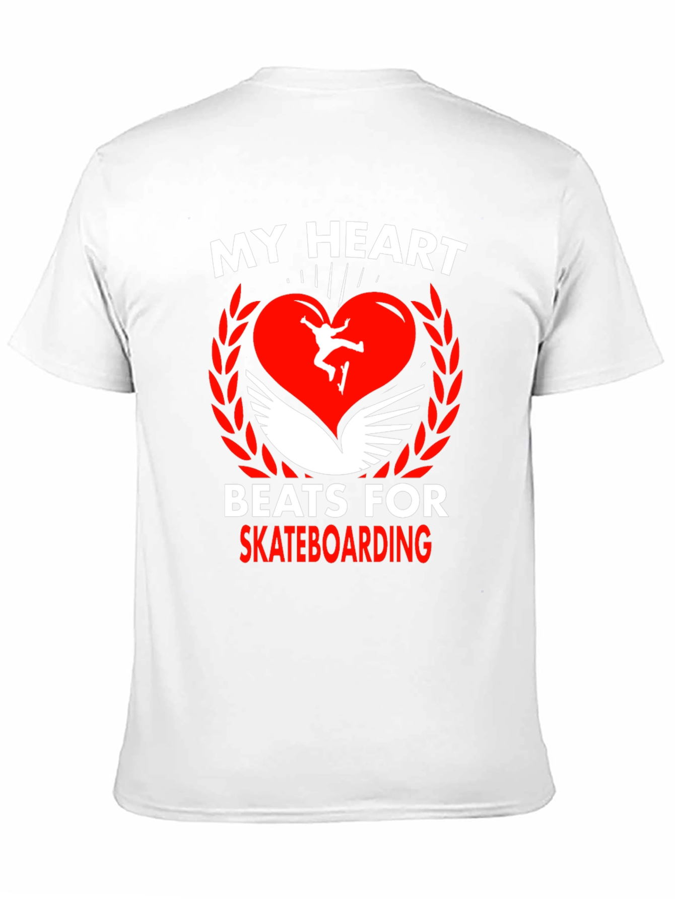 Skateboarding Heartbeat Graphic Tee