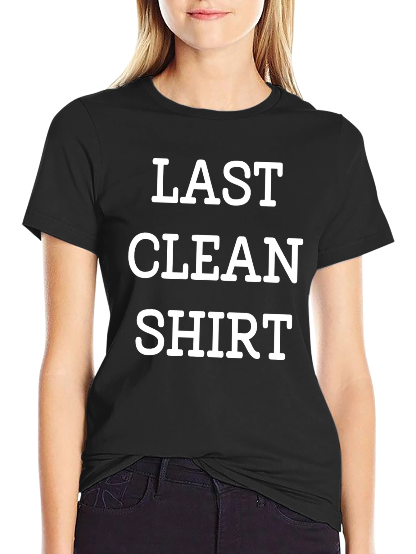 Last Clean Shirt Graphic Tee - Black Casual T-Shirt