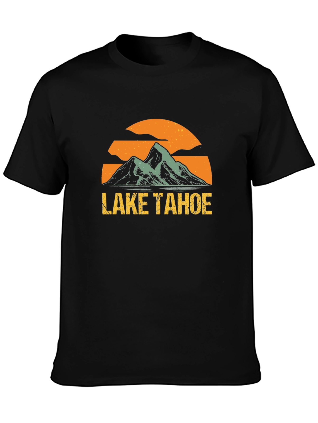 Lake Tahoe Graphic T-Shirt - Mens Black Tee