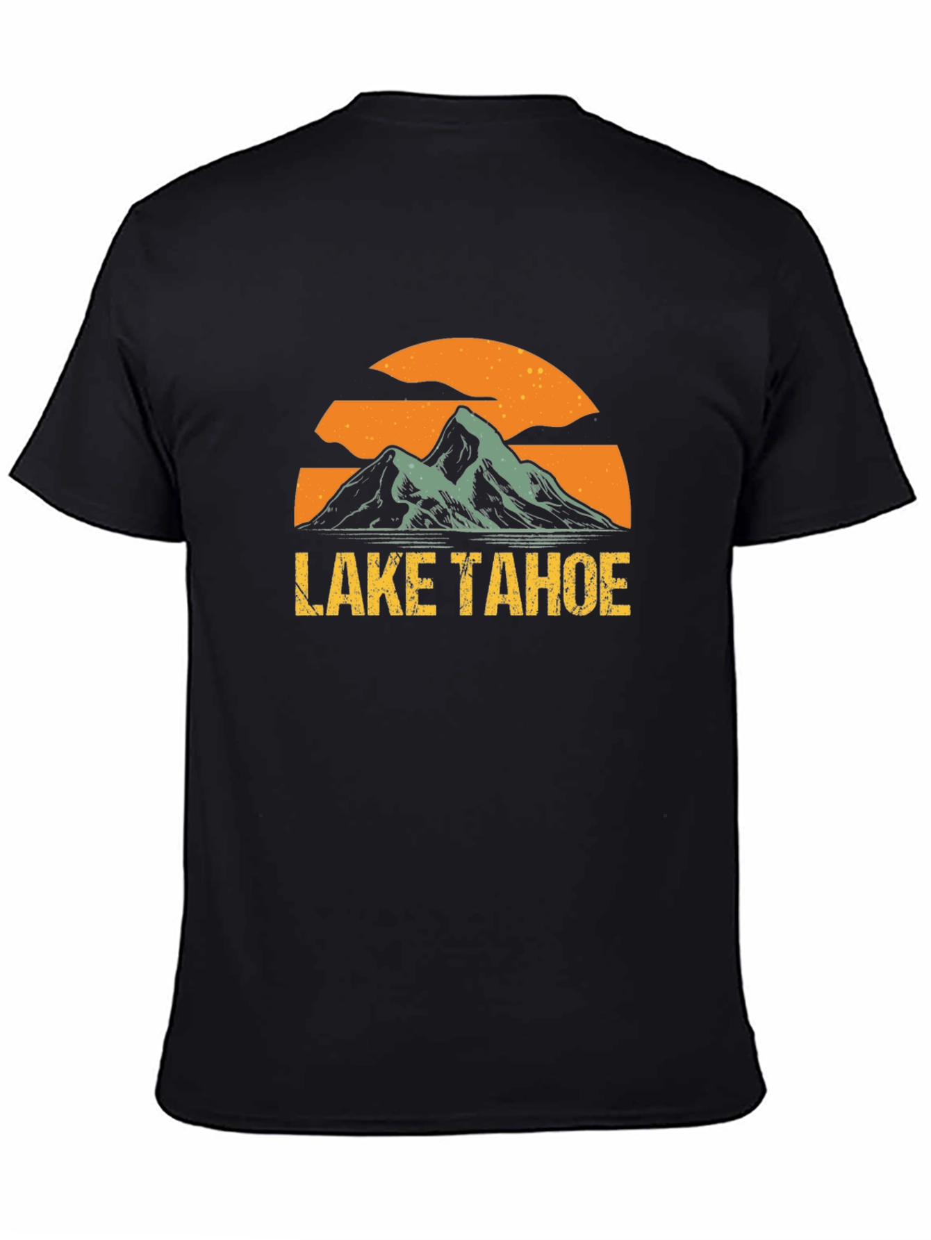 Lake Tahoe Graphic T-Shirt - Mens Black Tee