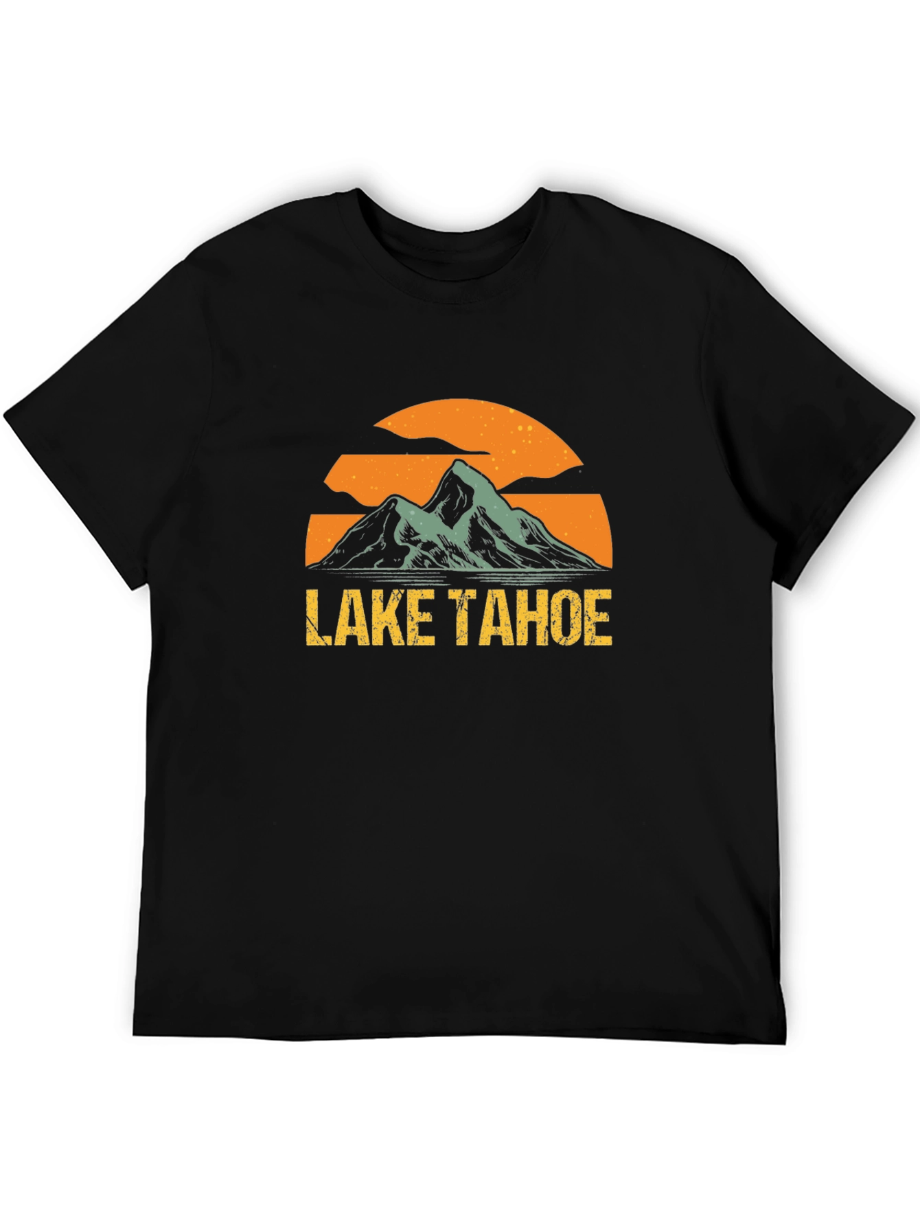 Lake Tahoe Graphic T-Shirt - Mens Black Tee