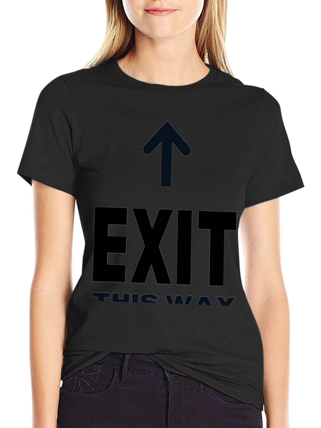 Exit This Way Black T-Shirt