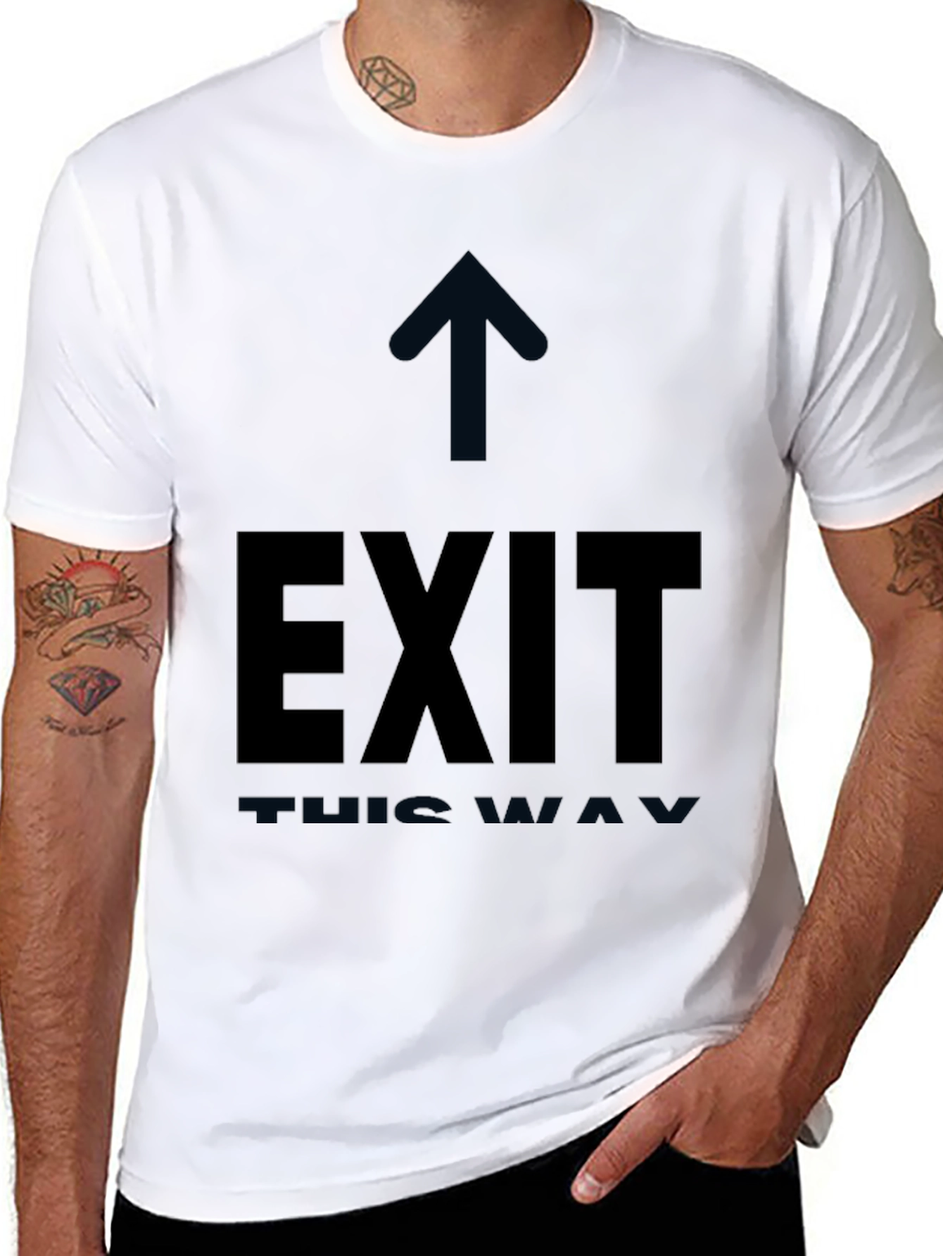 Exit This Way Black T-Shirt
