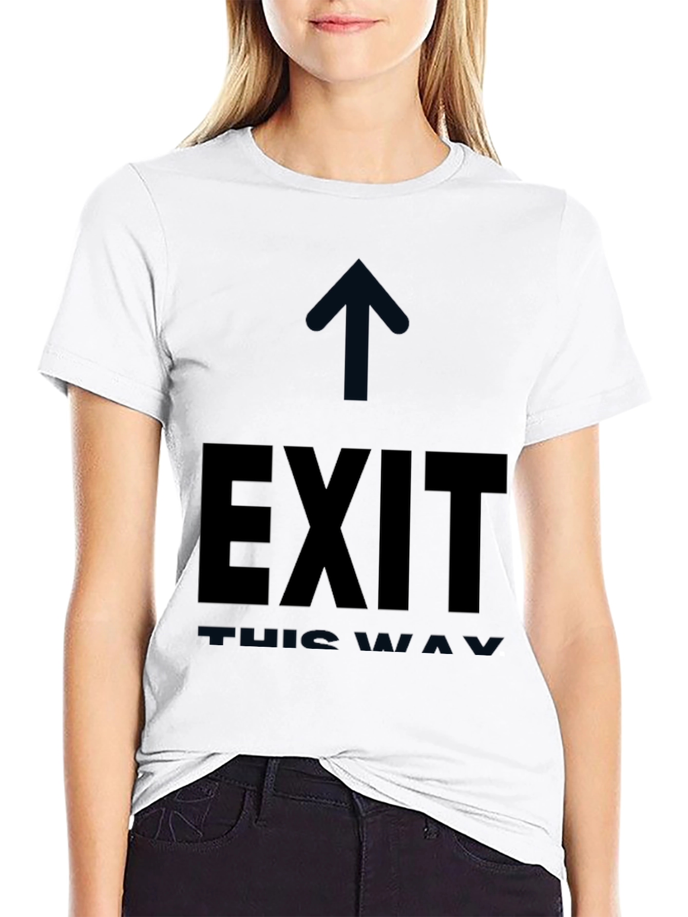Exit This Way Black T-Shirt