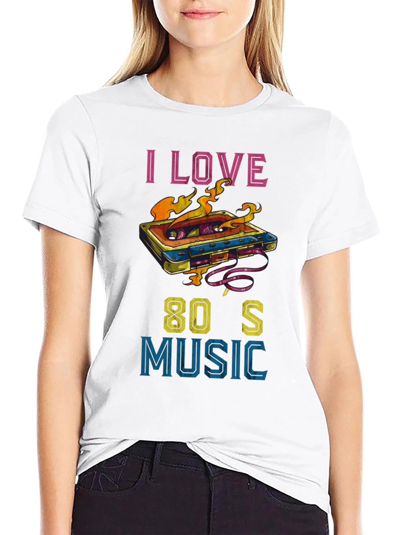 I Love 80s Music Graphic Tee