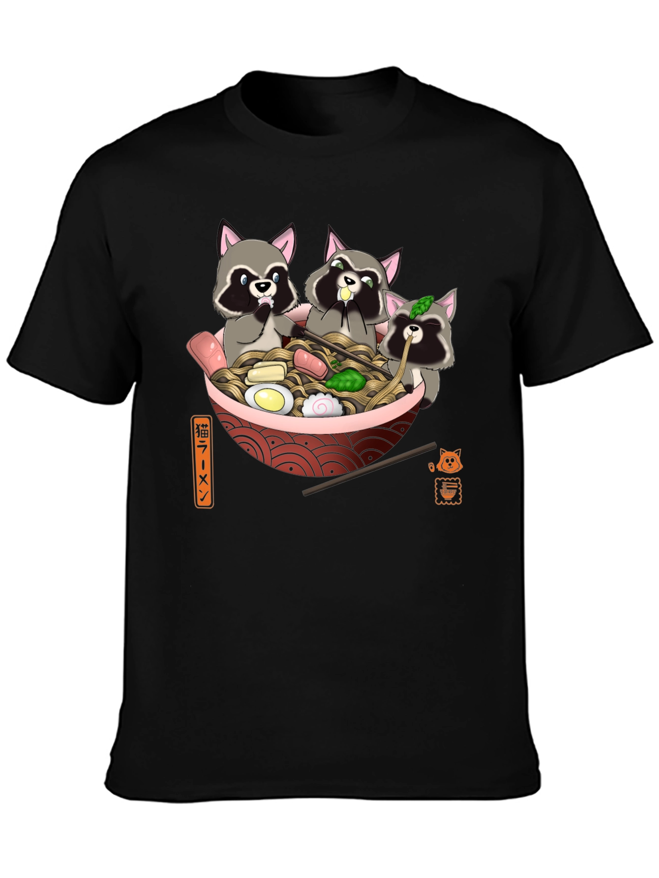 Raccoon Ramen T-Shirt - Cute Graphic Tee
