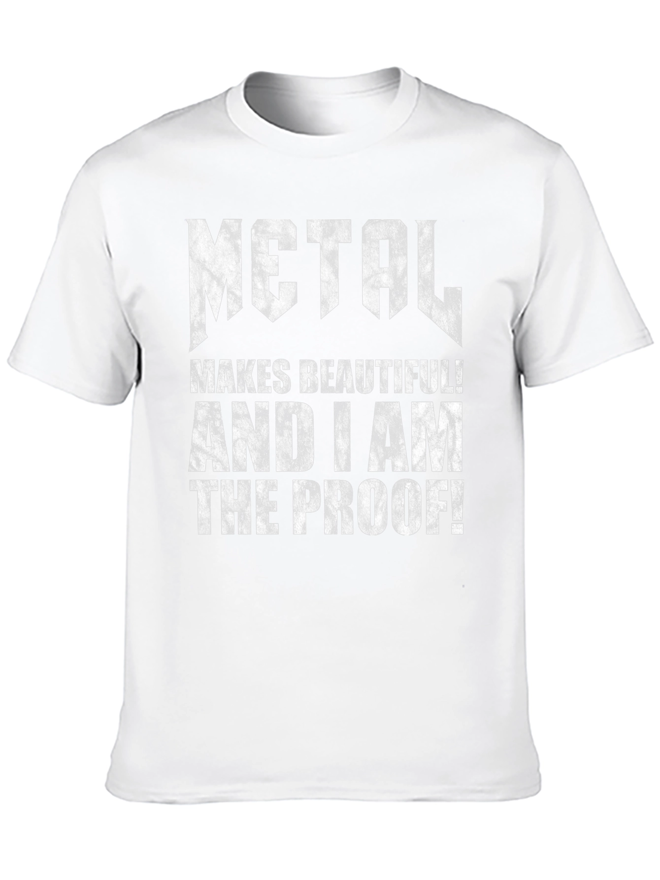 Metal Makes Beautiful T-Shirt: Rock Music Tee