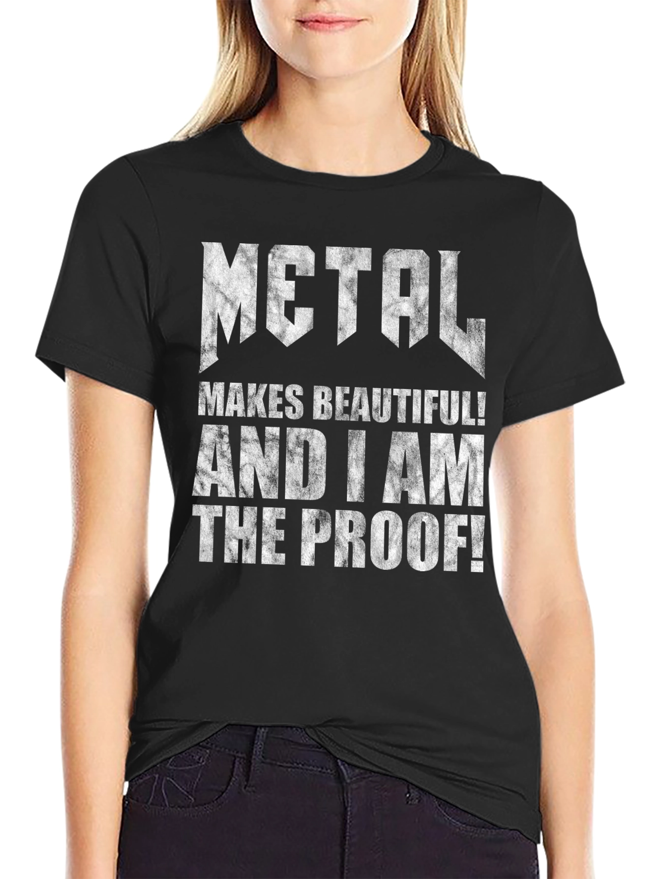 Metal Makes Beautiful T-Shirt: Rock Music Tee