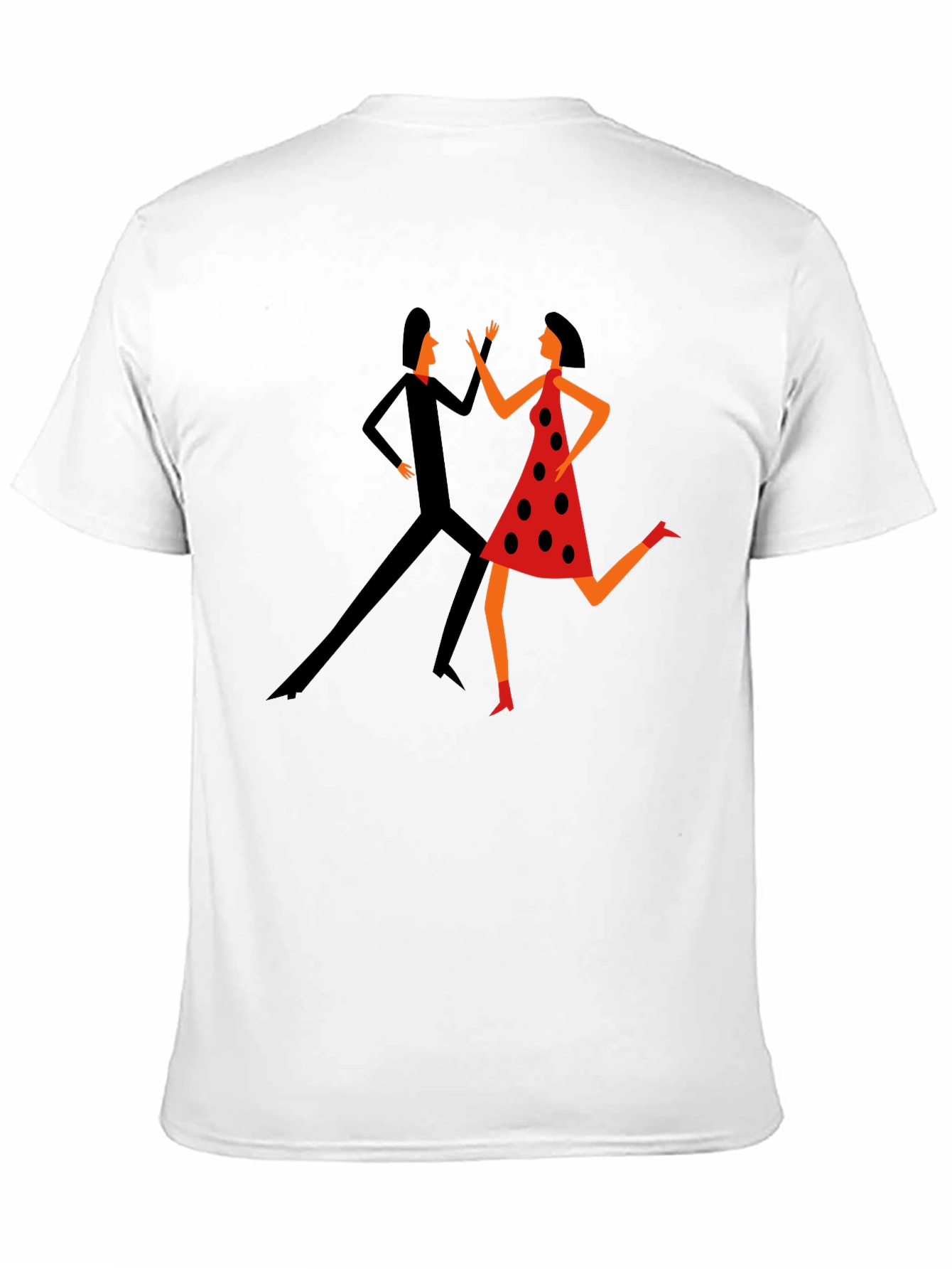 Retro Dance Graphic Tee - Stylish Black T-Shirt