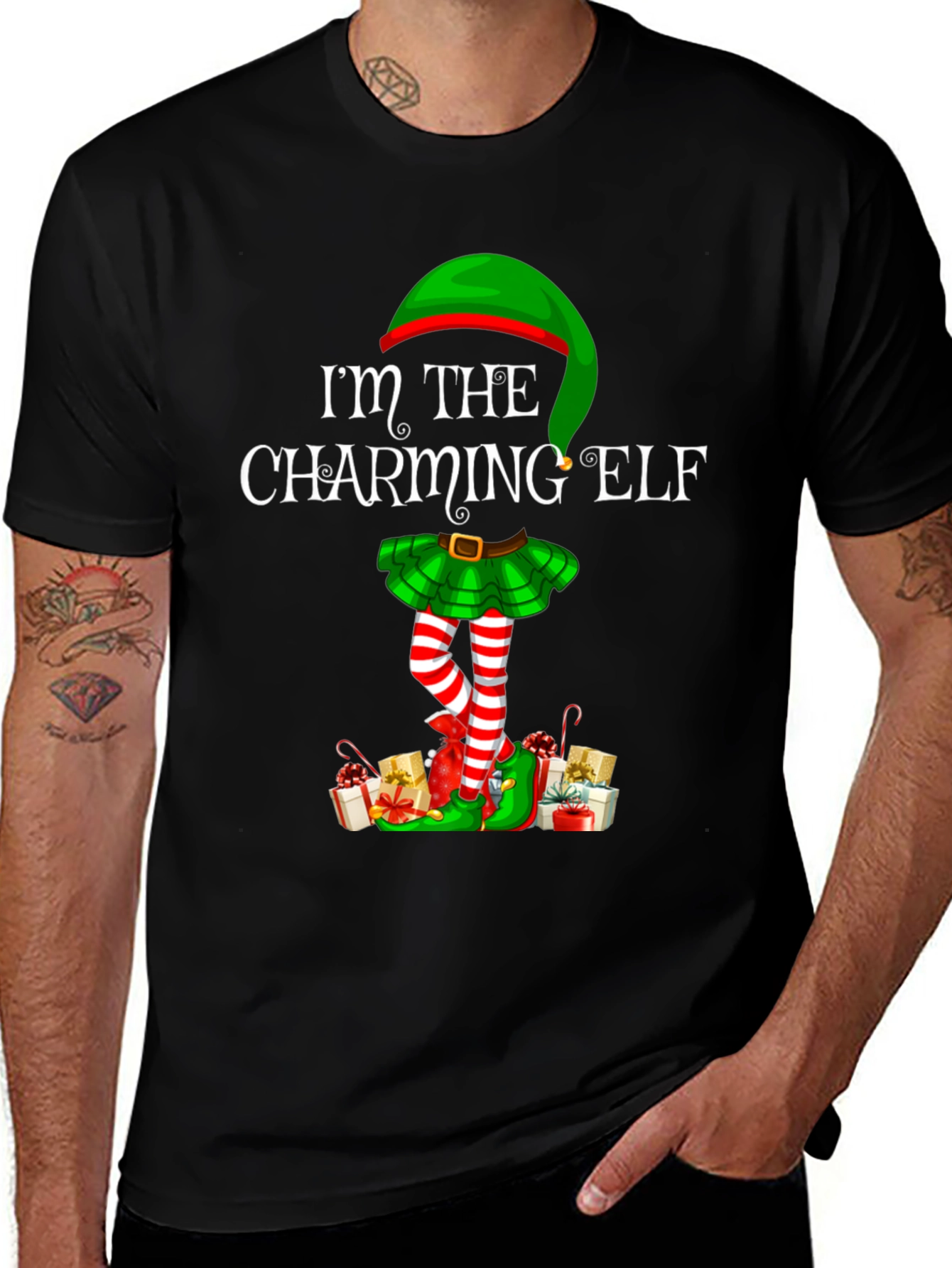 Charming Elf Christmas T-Shirt