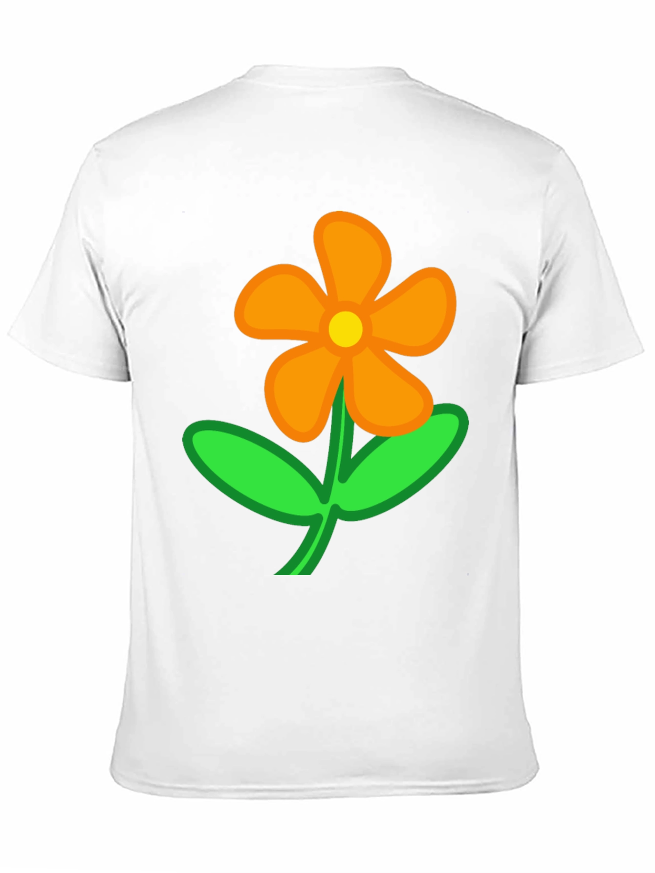 Black Flower T-Shirt - Casual Cotton Tee