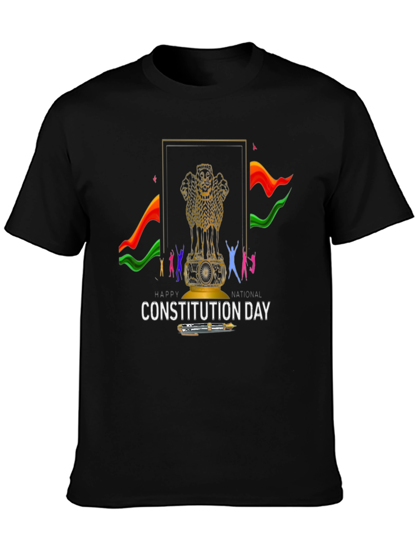 Constitution Day Graphic T-Shirt - Black