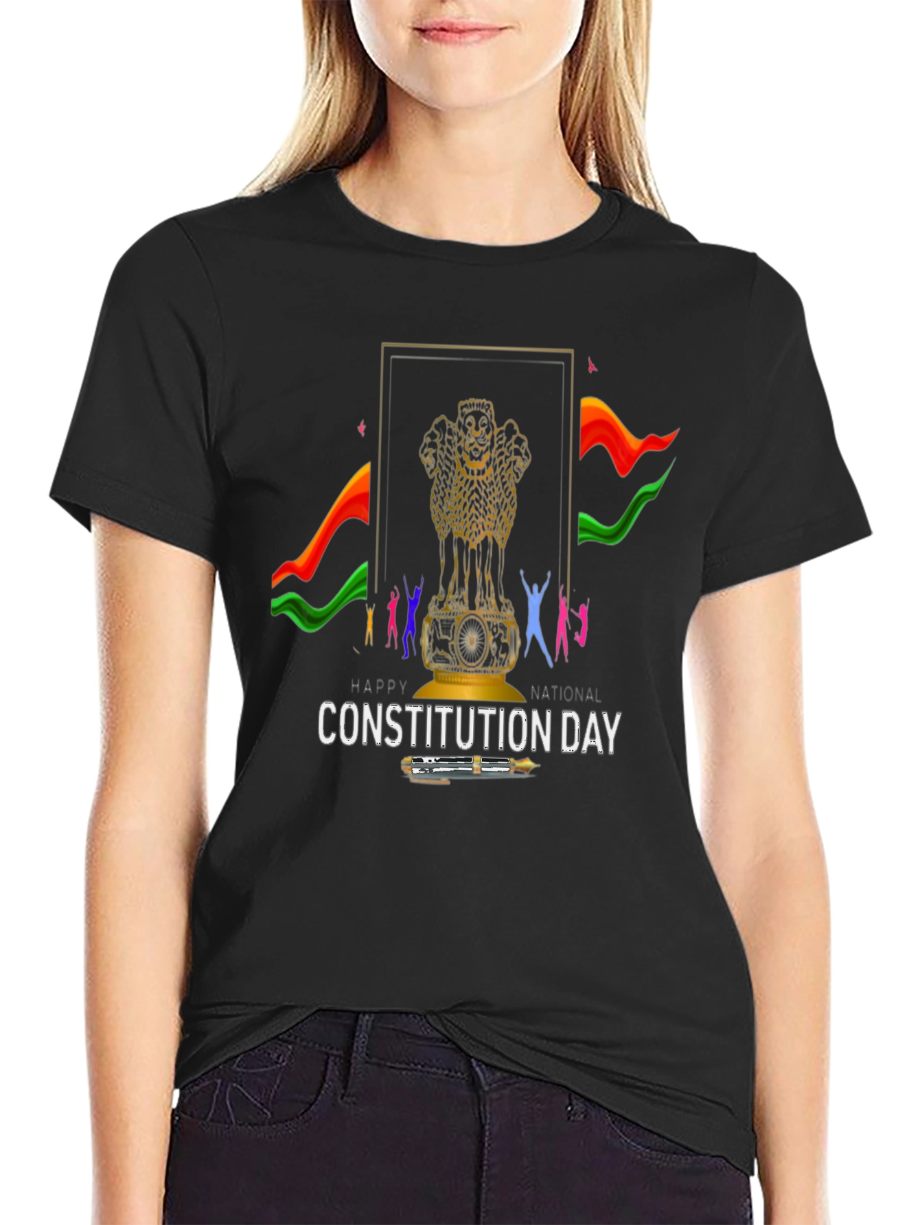 Constitution Day Graphic T-Shirt - Black