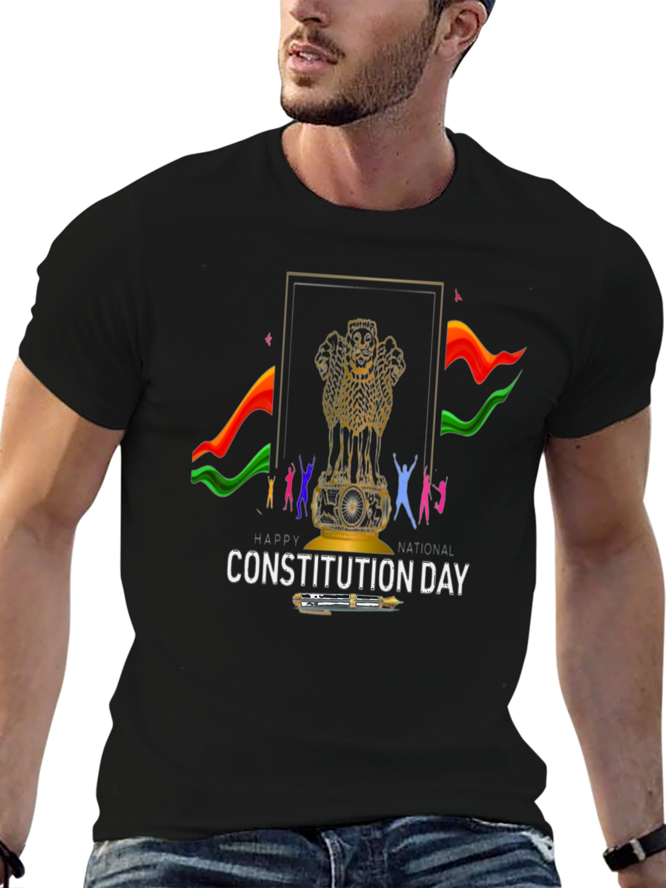 Constitution Day Graphic T-Shirt - Black