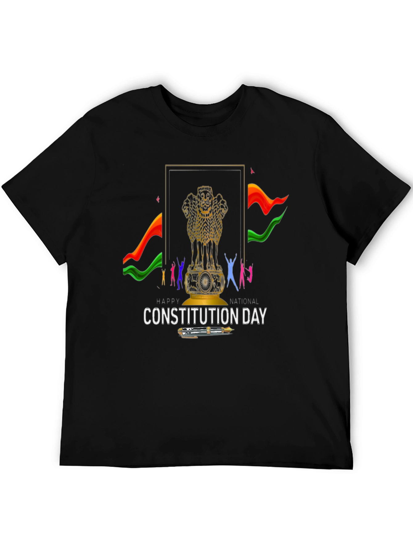 Constitution Day Graphic T-Shirt - Black