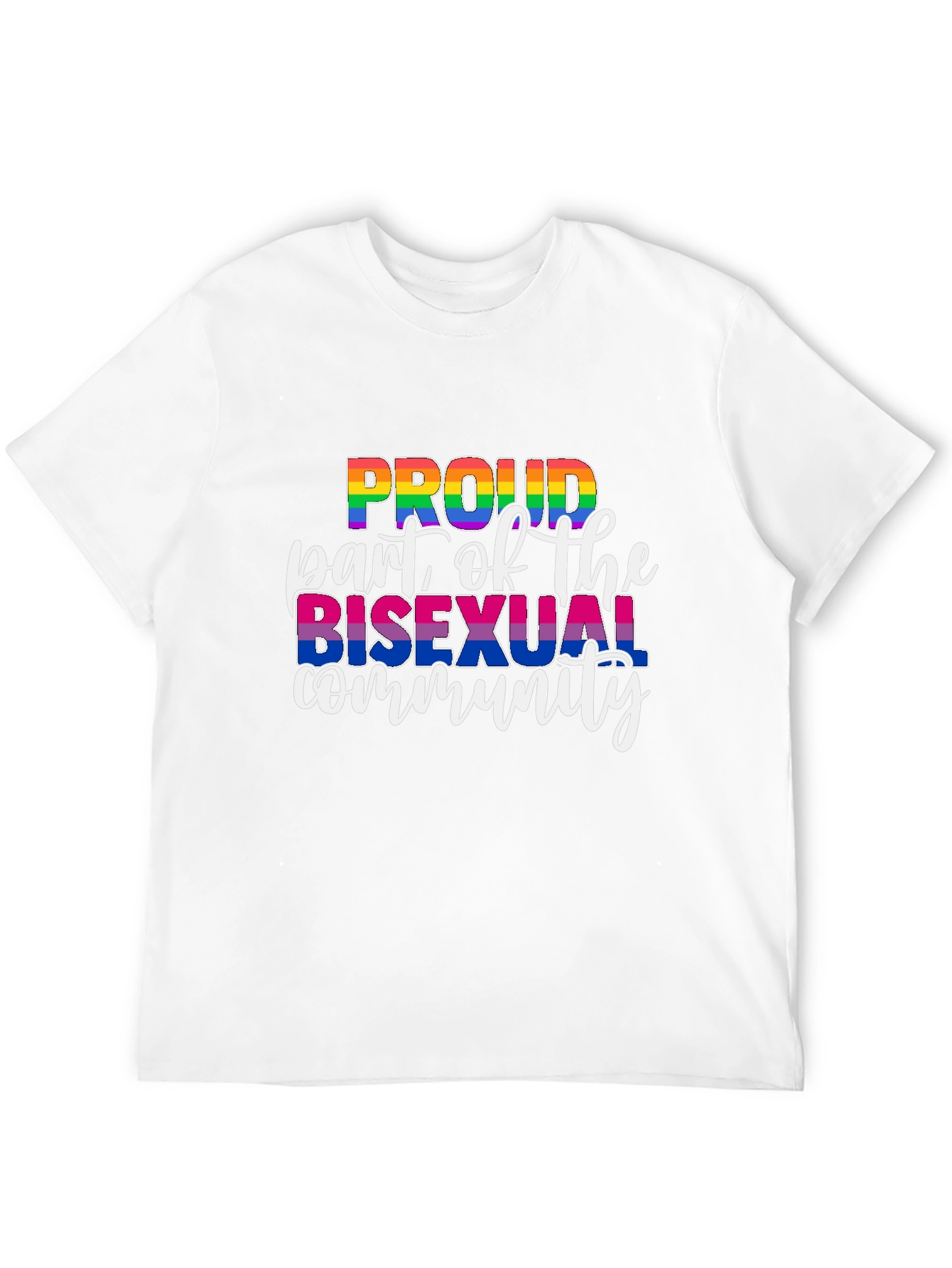 Proud Bisexual Community Black T-Shirt
