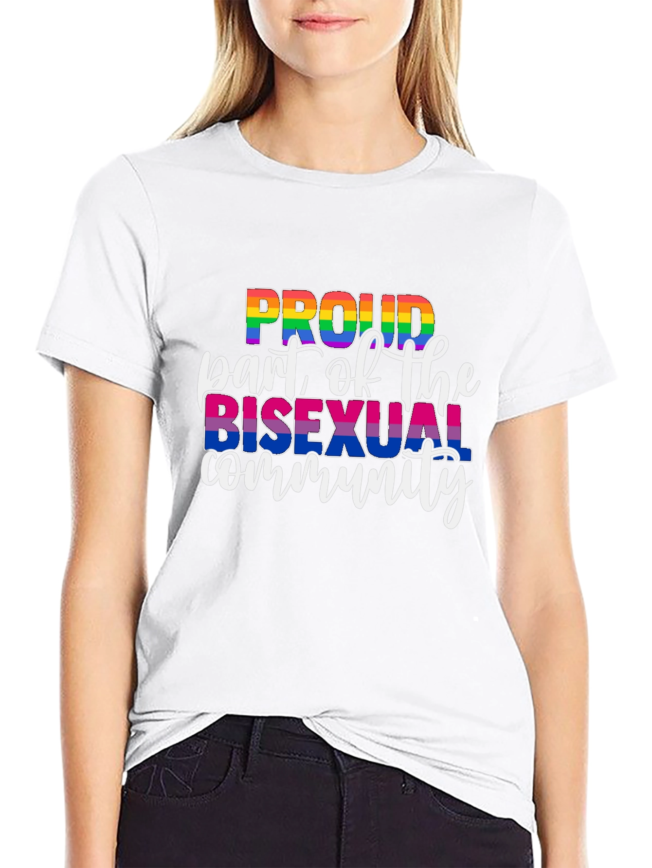 Proud Bisexual Community Black T-Shirt