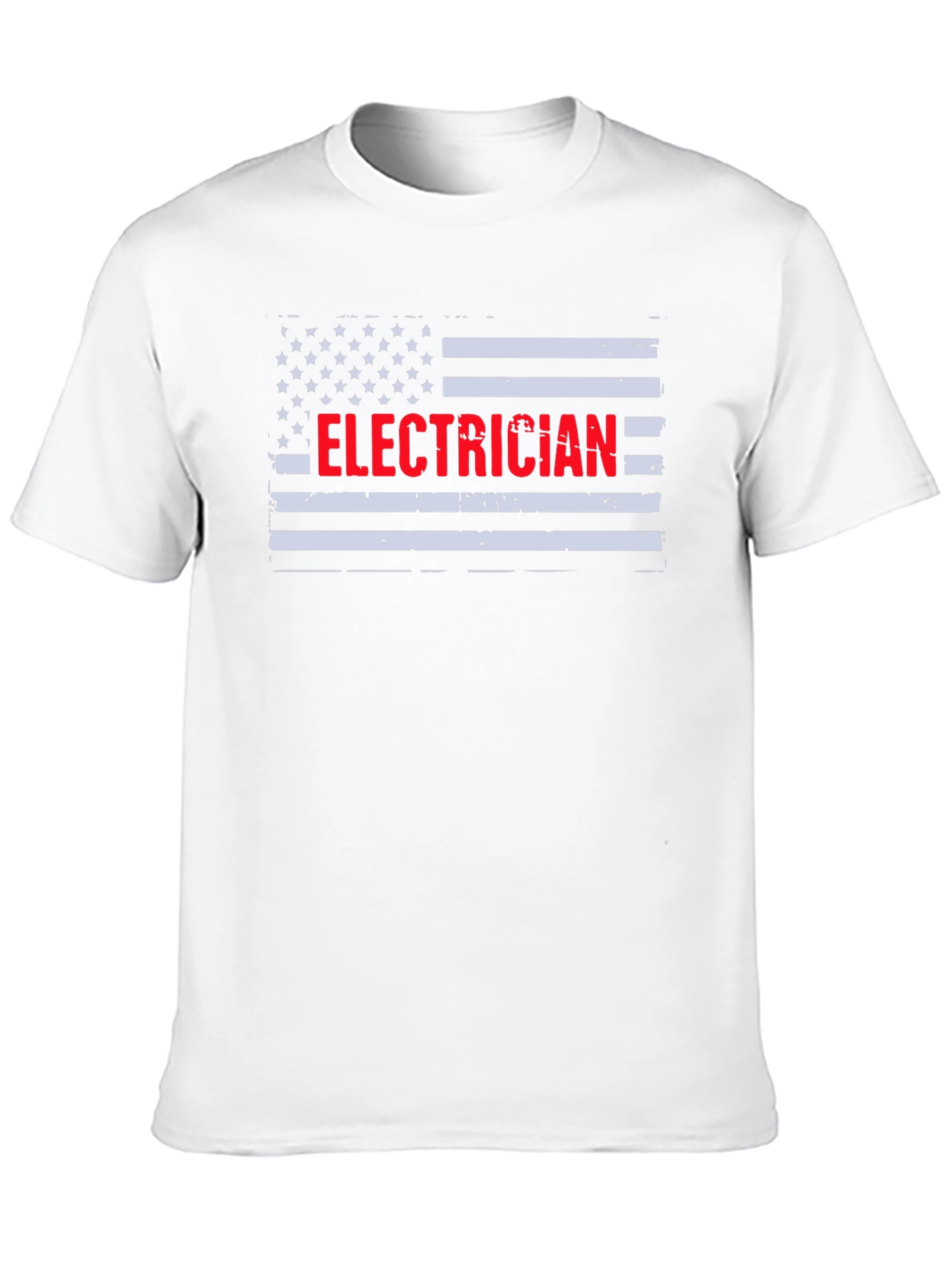 Electrician American Flag Graphic T-Shirt