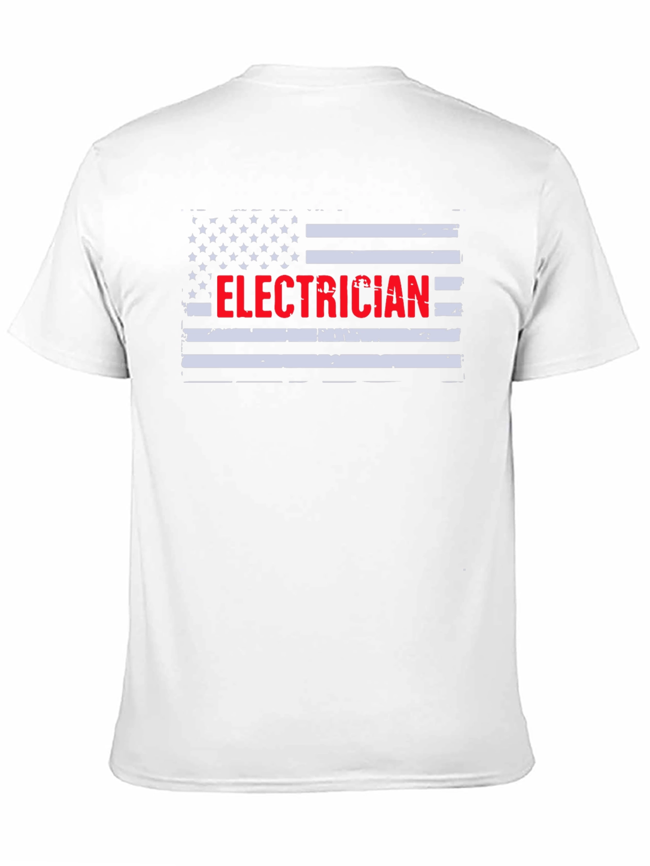 Electrician American Flag Graphic T-Shirt
