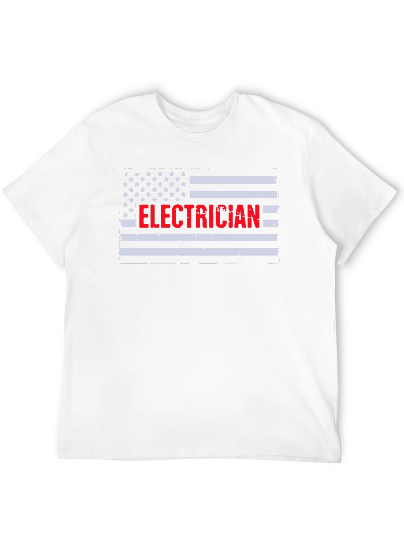 Electrician American Flag Graphic T-Shirt