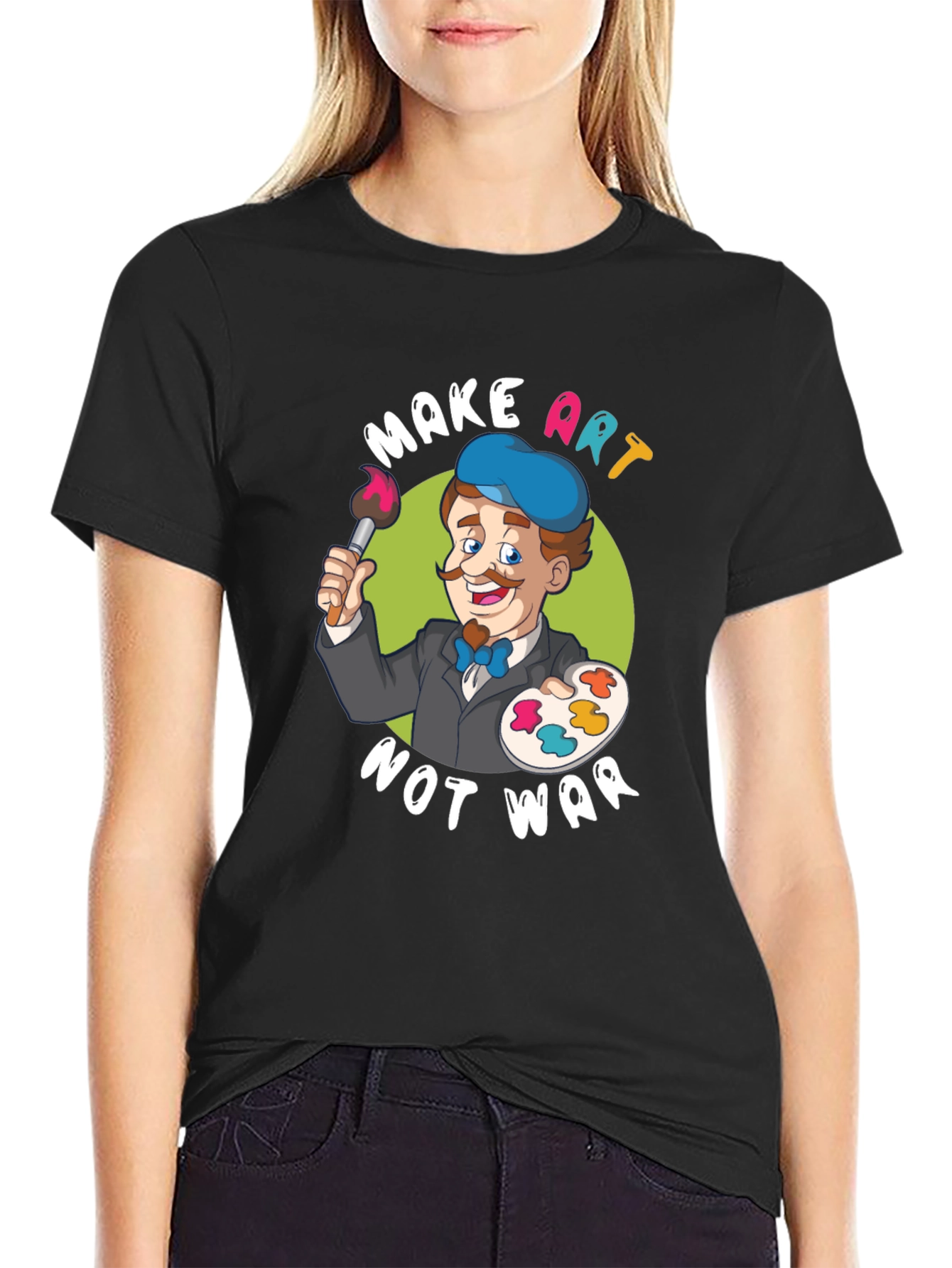 Make Art Not War Graphic T-Shirt